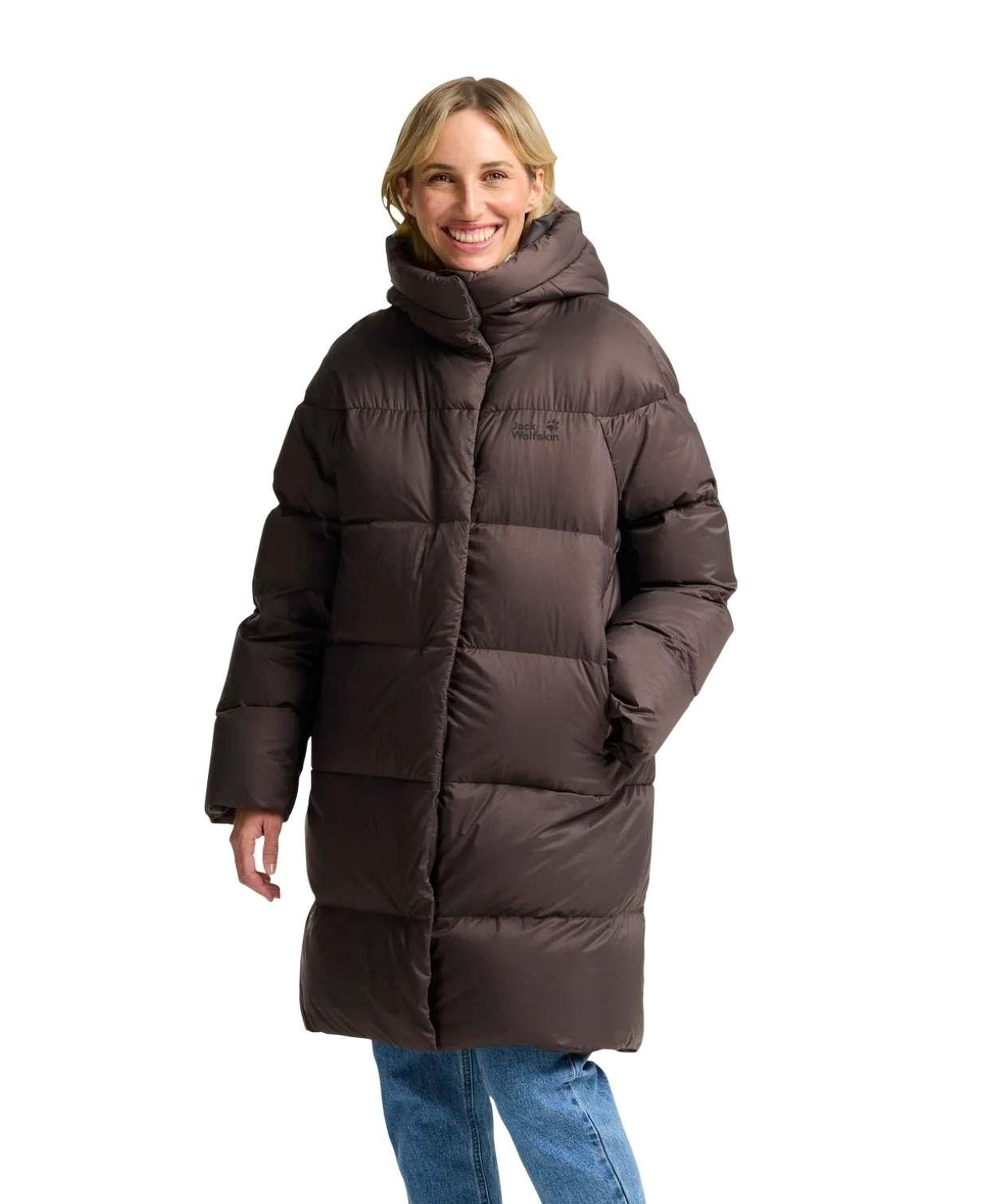 Jack Wolfskin Icy Hill Rds Kadın Kahverengi Outdoor Ceketi