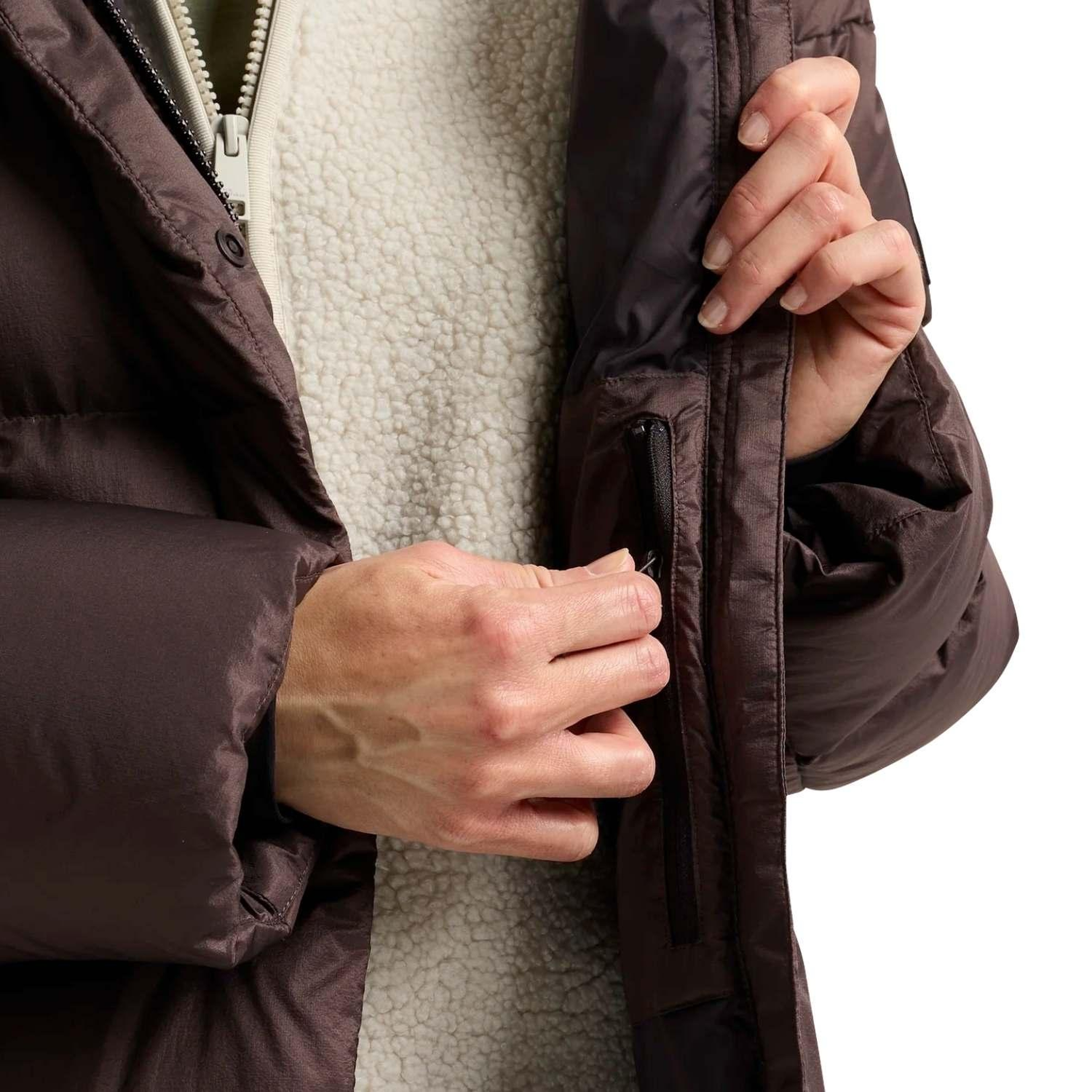 Jack Wolfskin Icy Hill Rds Kadın Kahverengi Outdoor Ceketi