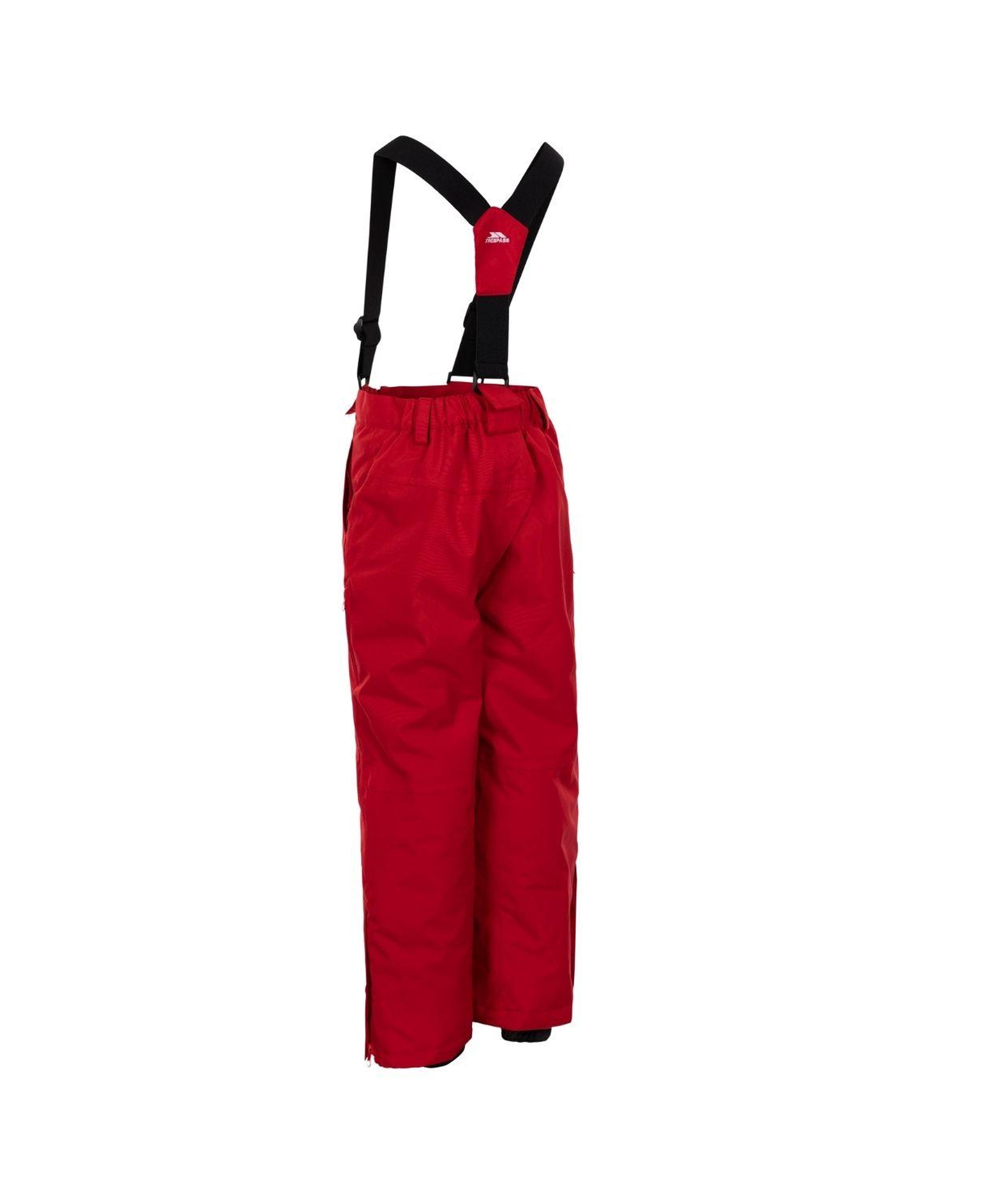 Trespass Rumi - Ski Unisex Çocuk Kırmızı Kayak Pantolonu