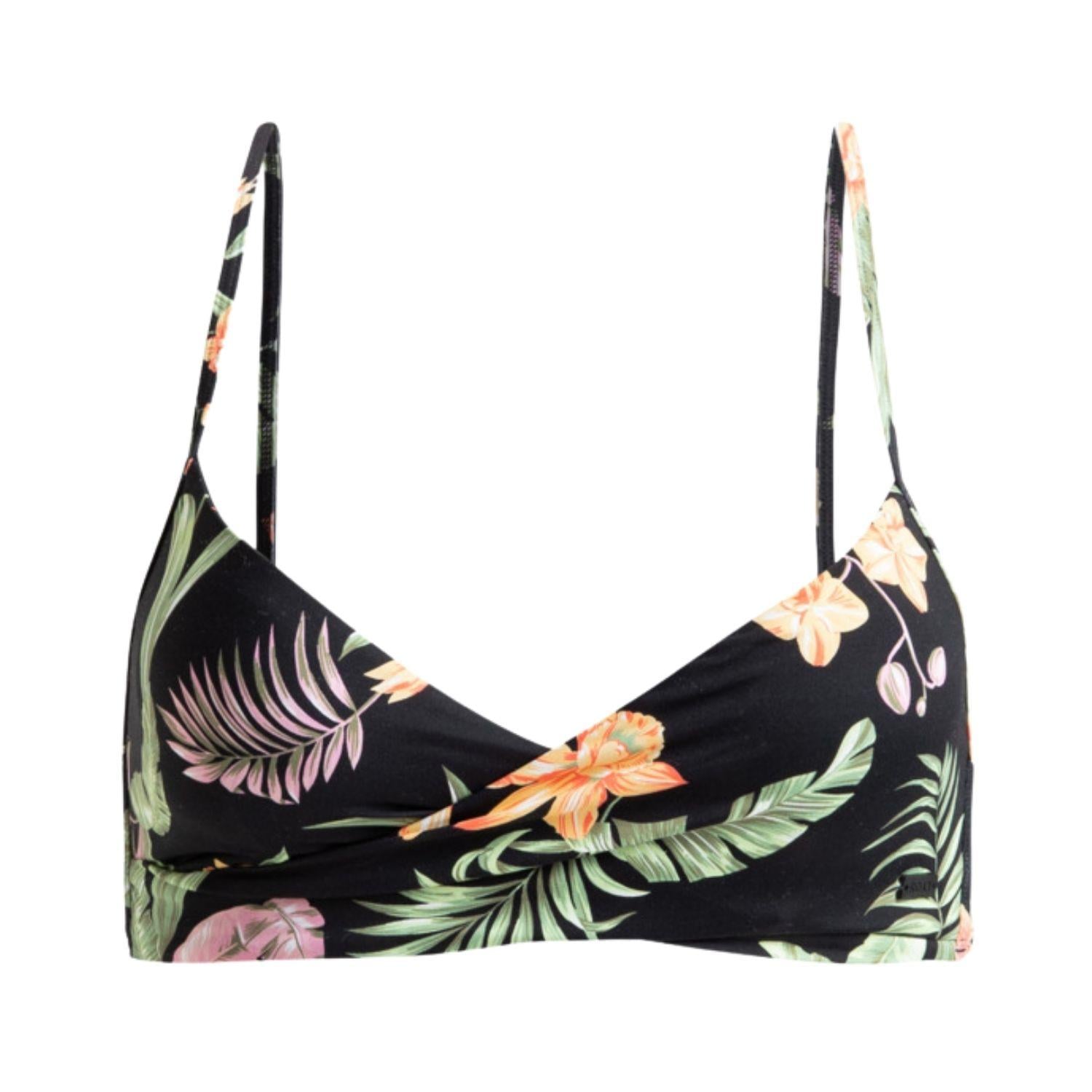Roxy Pt Beach Classics Wrap Bra Kadın Siyah Bikini Üst