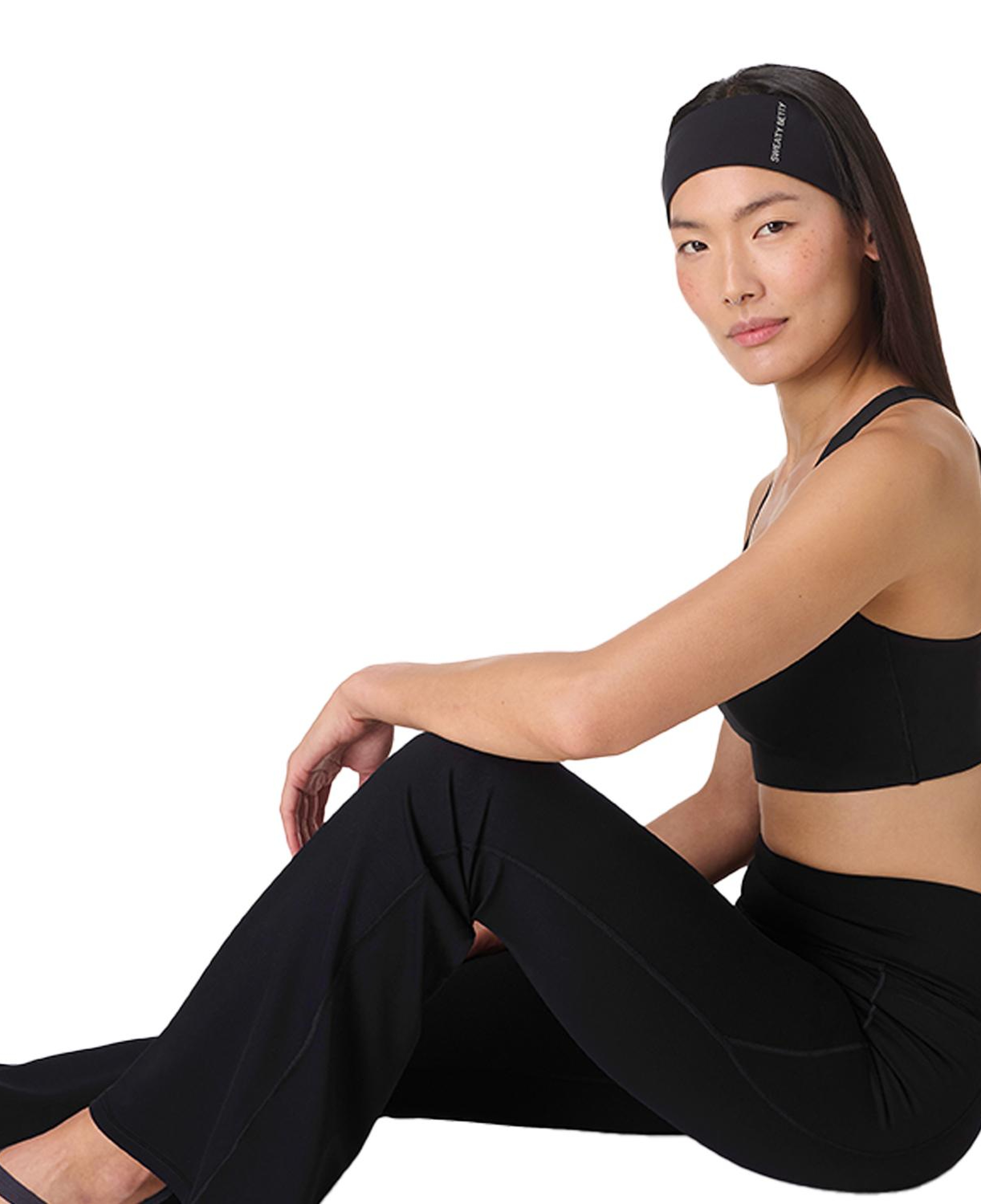 Sweaty Betty Ultimate 32 Studio Flare Kadın Siyah Yoga Pantolonu