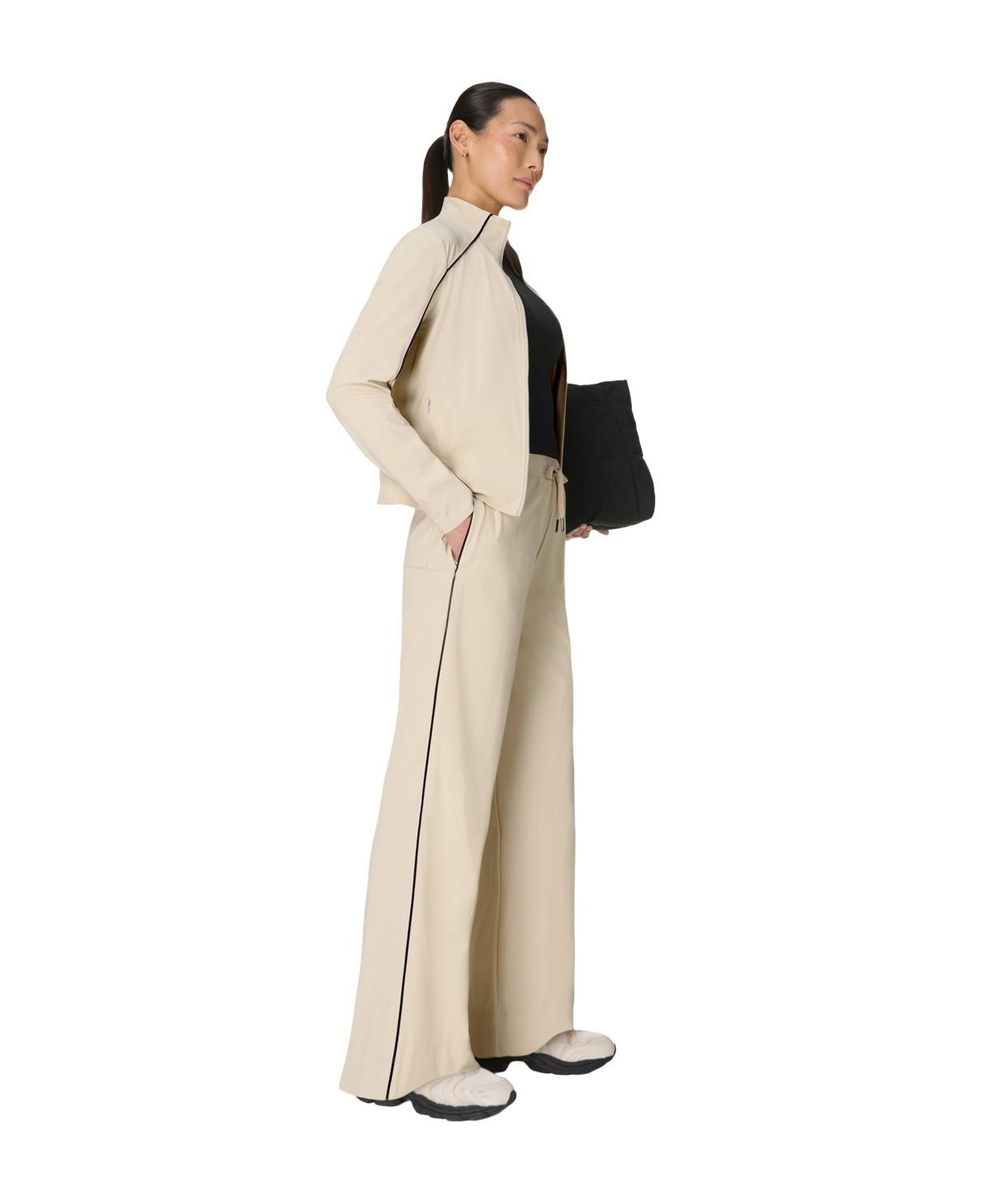 Sweaty Betty Explorer Wide Leg 30 Trouser Kadın Bej Pantolon