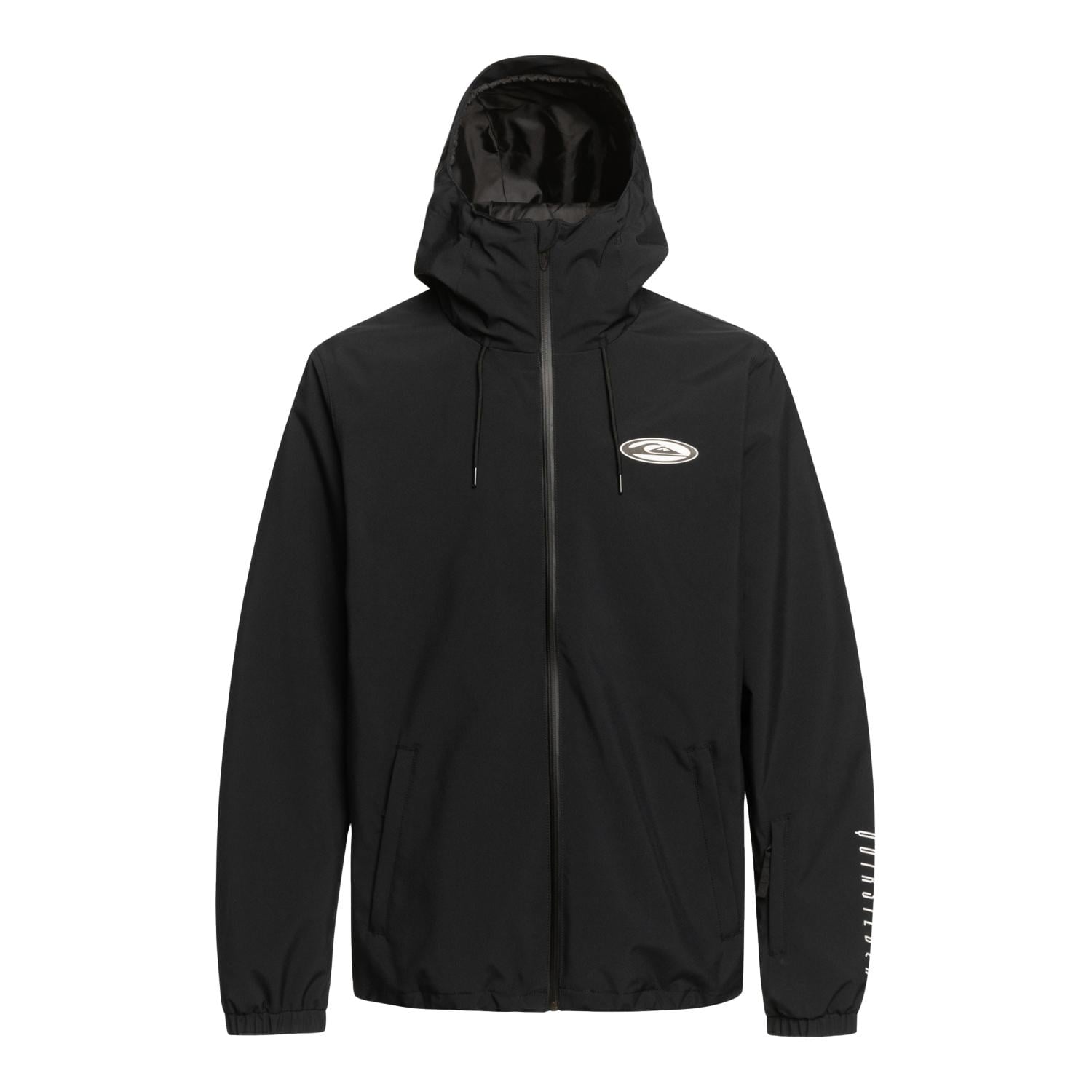 Quiksilver High In The Hood Unisex Siyah Snowboard Ceketi