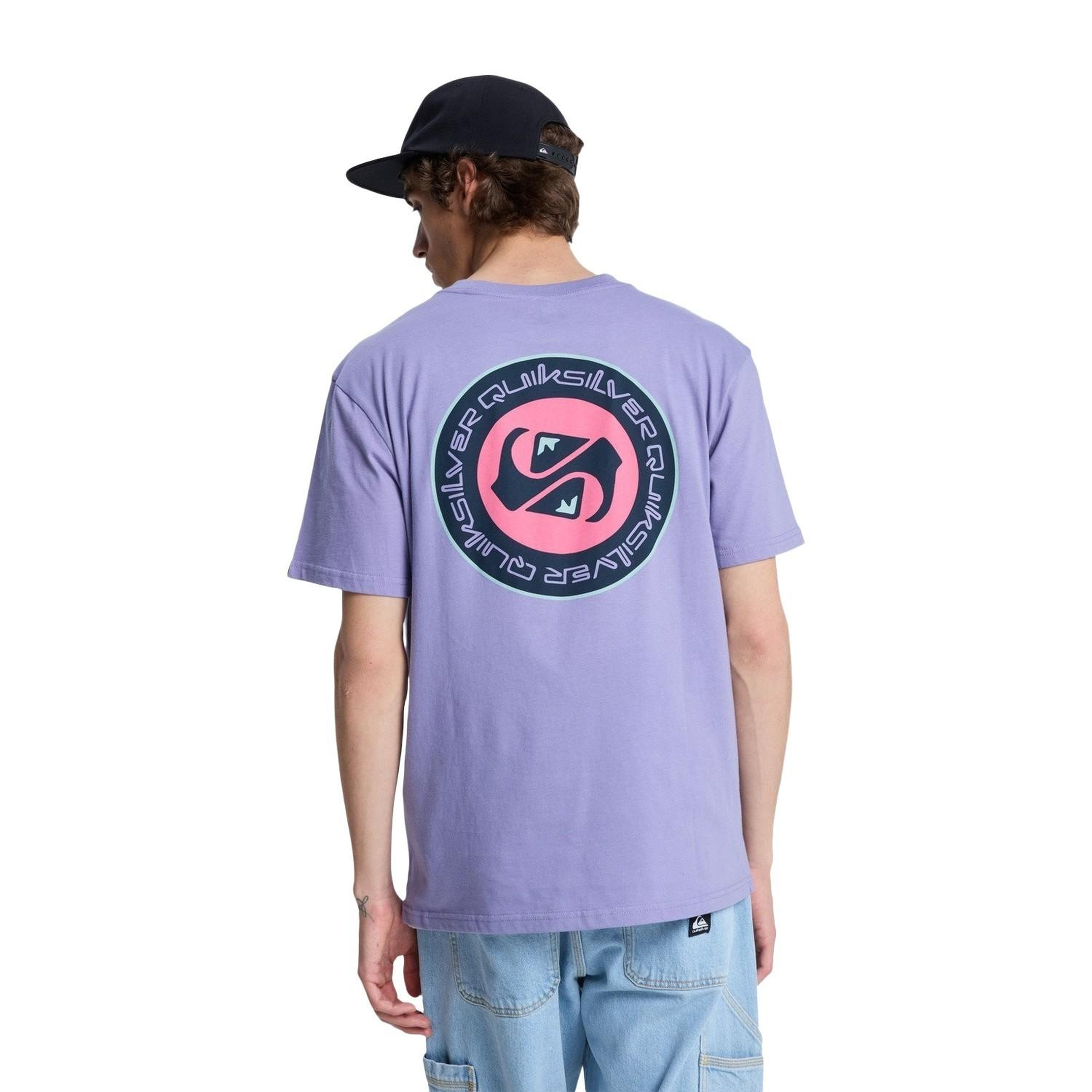 Quiksilver Ev Duality Erkek Mor Tişört