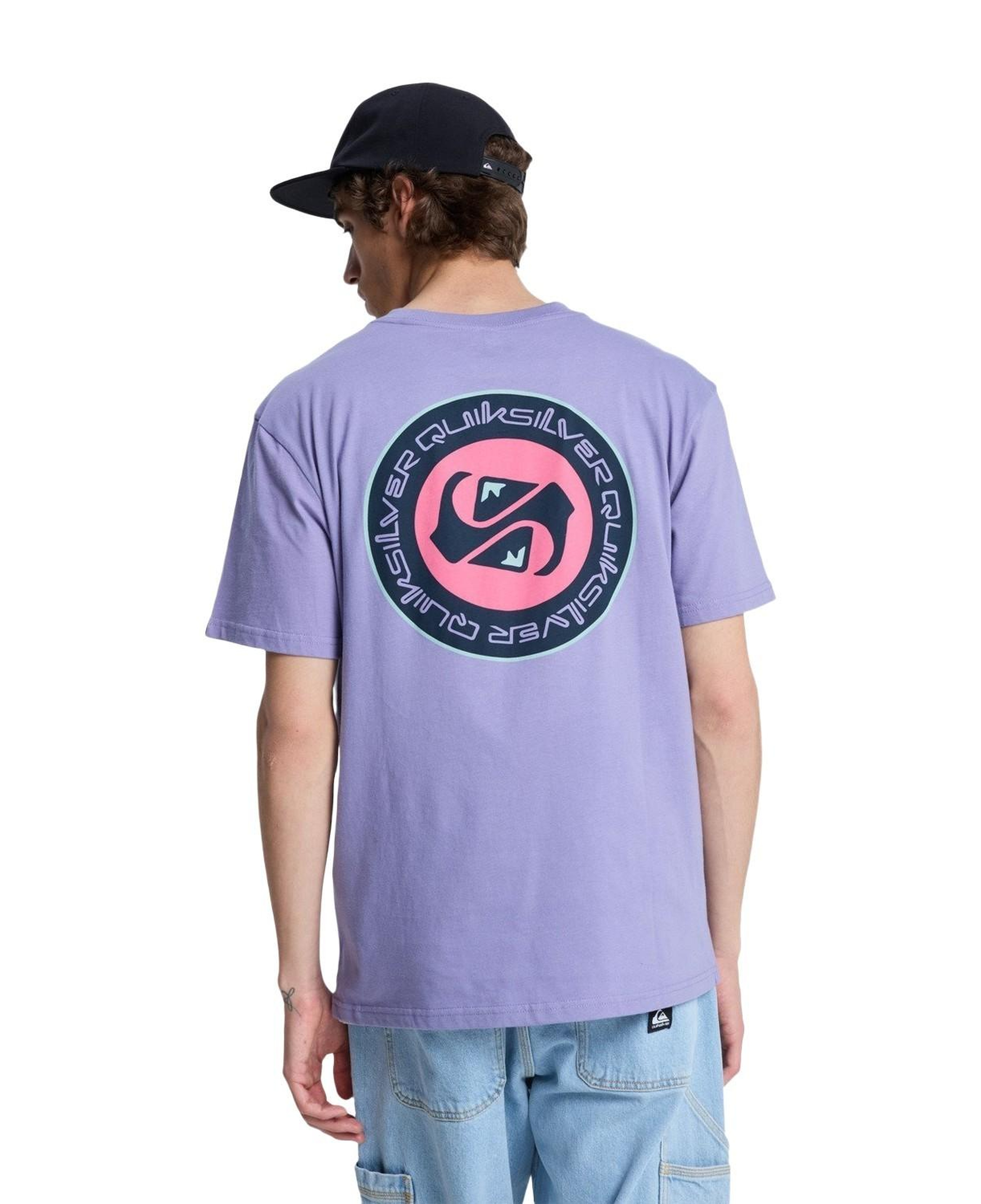 Quiksilver Ev Duality Erkek Mor Tişört