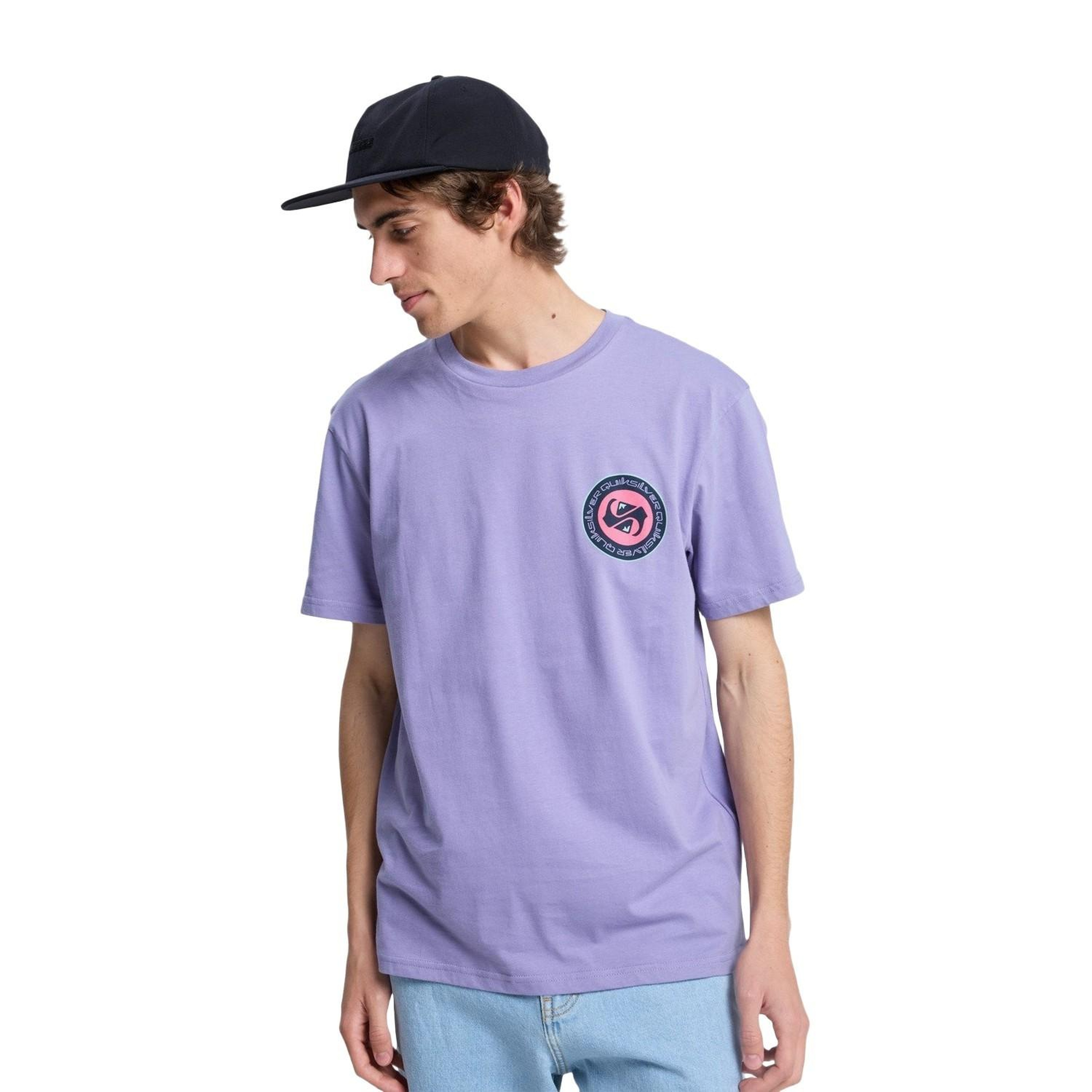 Quiksilver Ev Duality Erkek Mor Tişört
