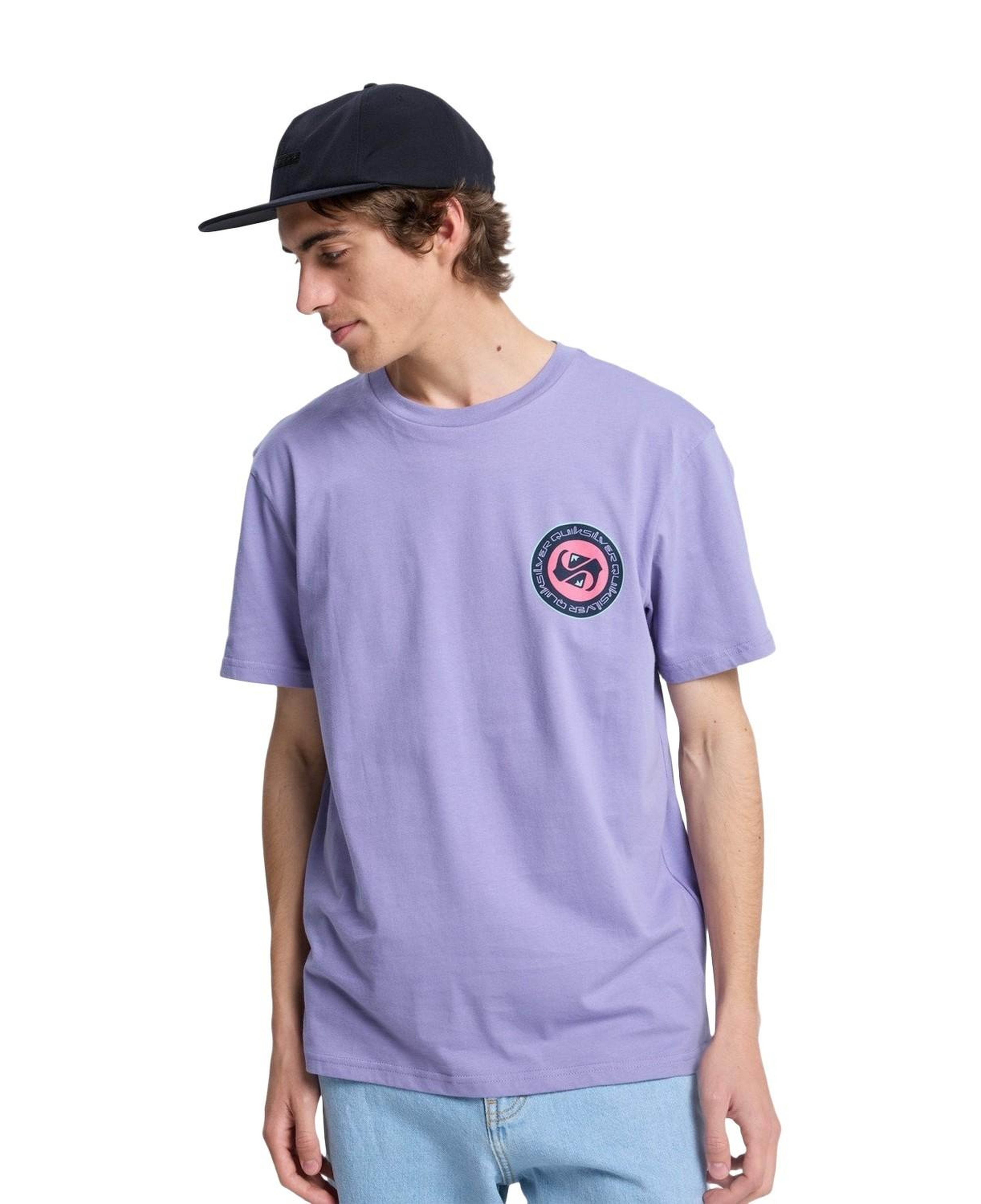 Quiksilver Ev Duality Erkek Mor Tişört