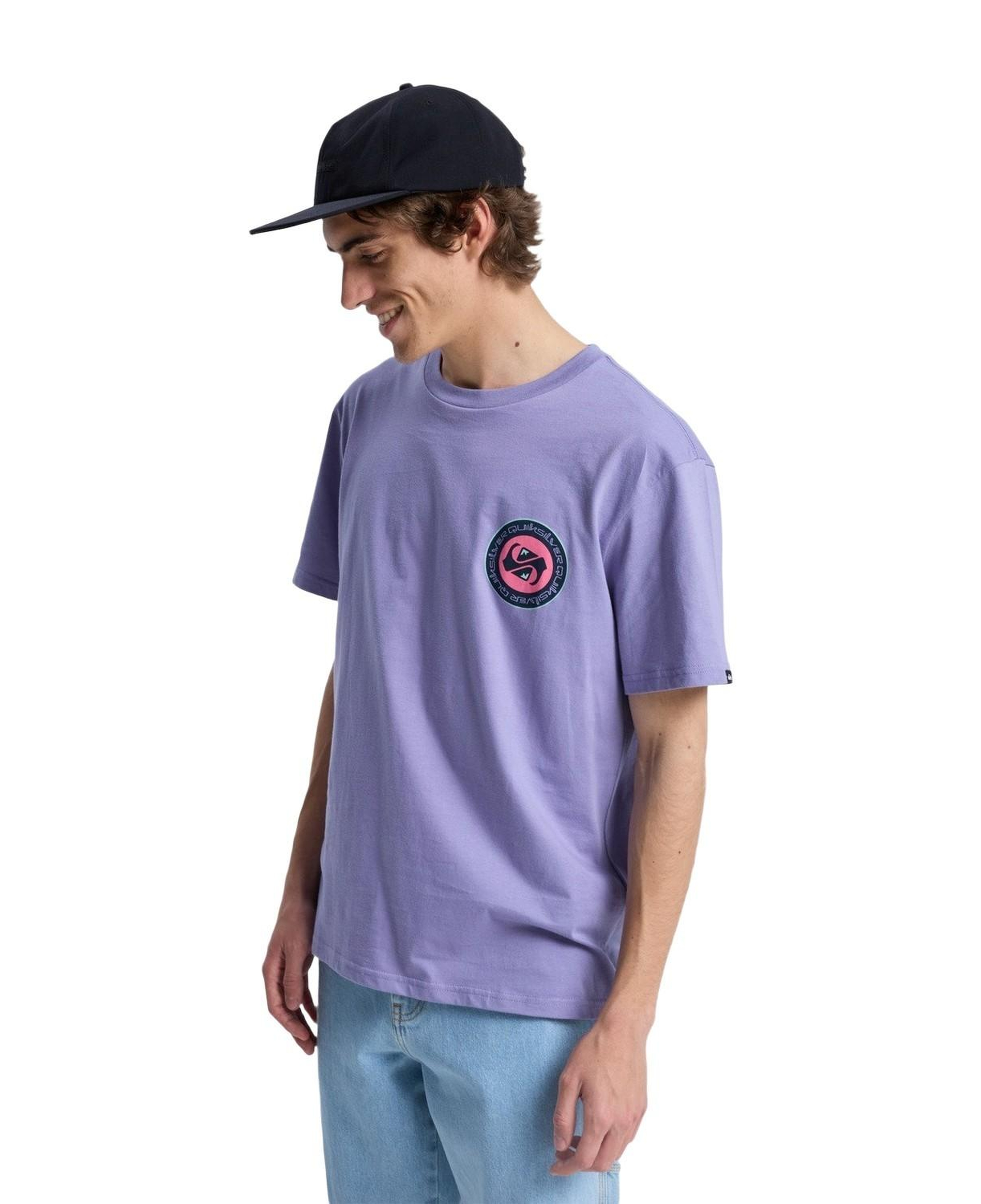 Quiksilver Ev Duality Erkek Mor Tişört
