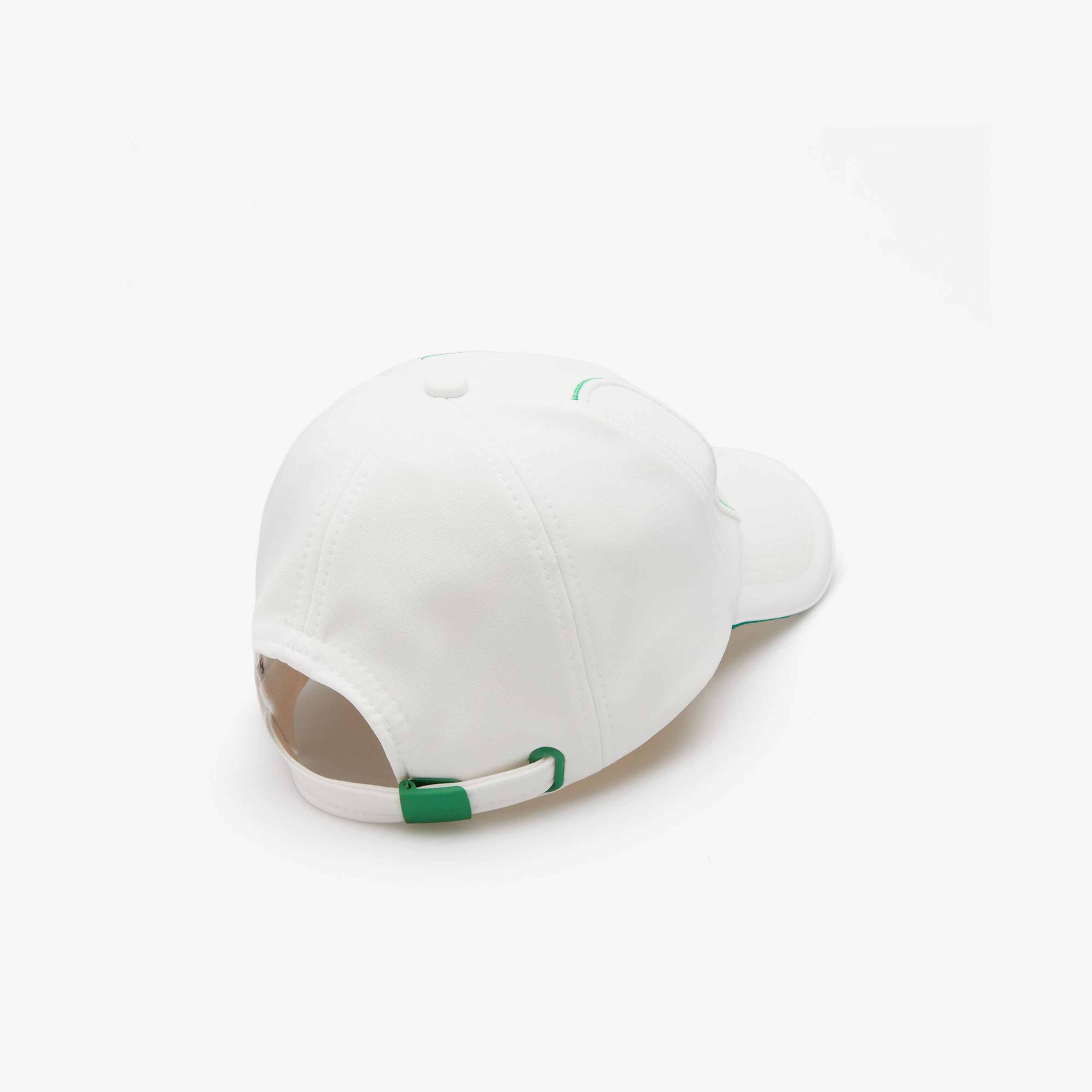 Lacoste x House of SuperStep Baskılı Unisex Beyaz Şapka