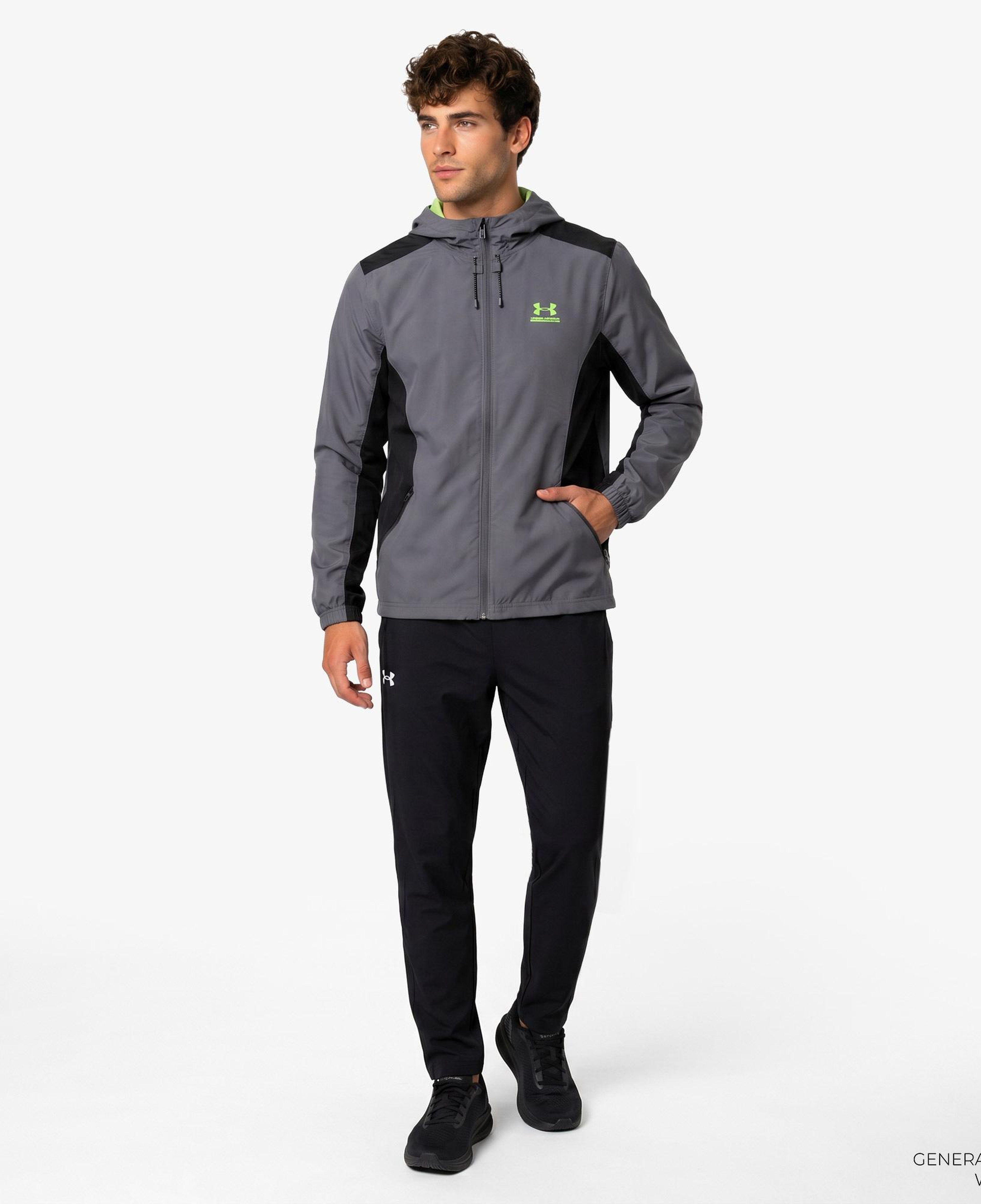 Under Armour Tech Sport Woven Erkek Gri Antrenman Ceket