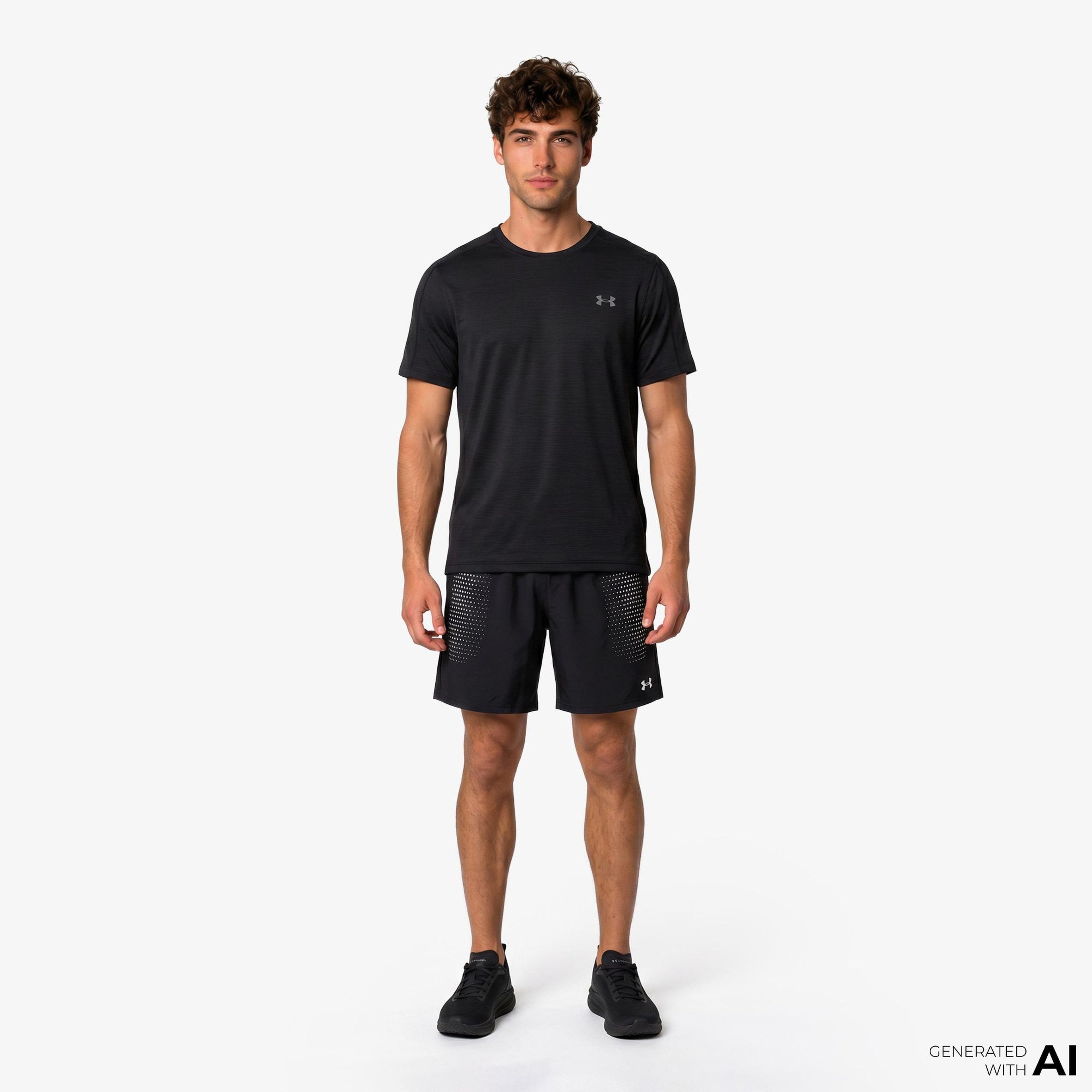Under Armour Tech Play Erkek Siyah Antrenman Şortu