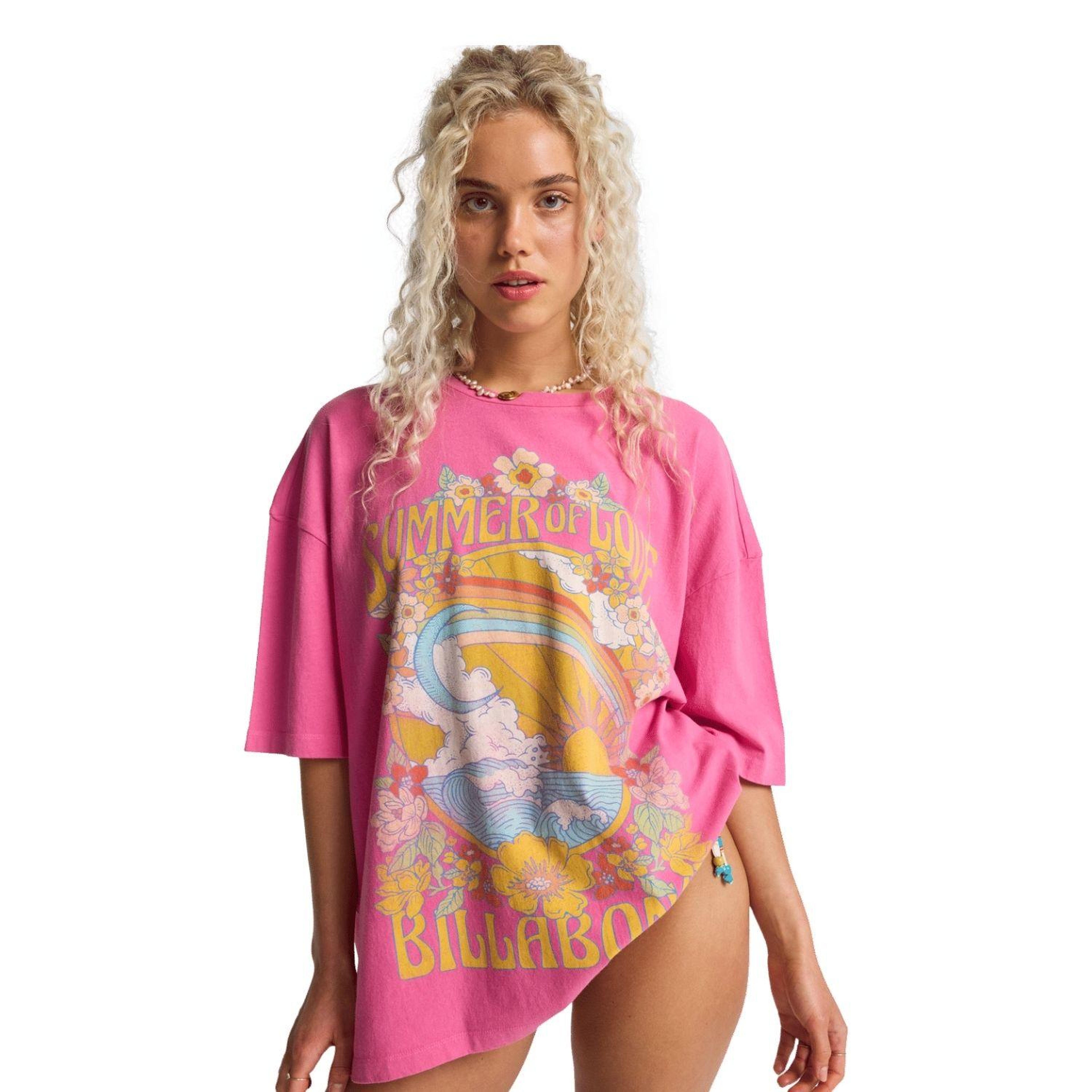 Billabong Summer Of Love Kadın Pembe Tişört