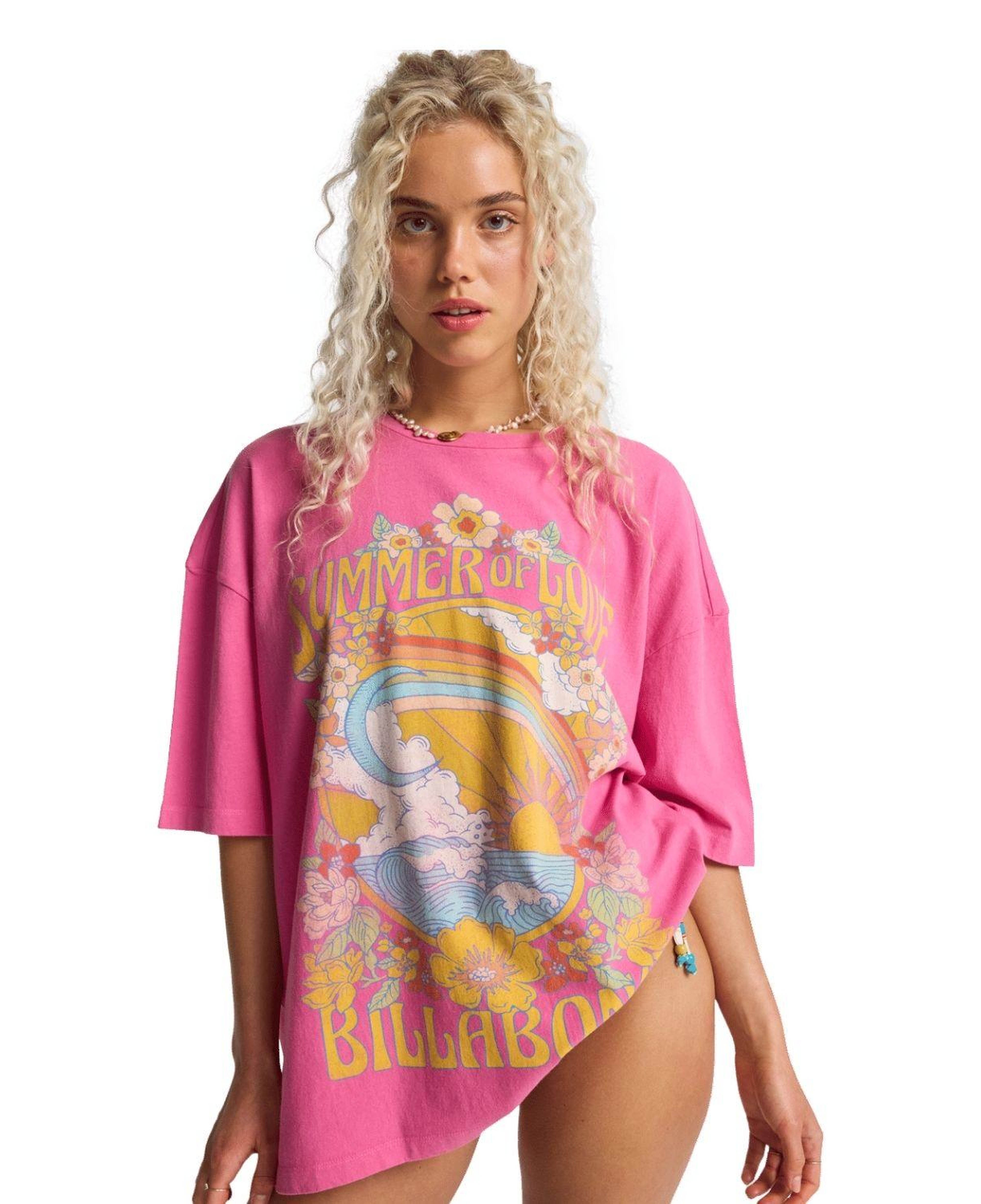 Billabong Summer Of Love Kadın Pembe Tişört