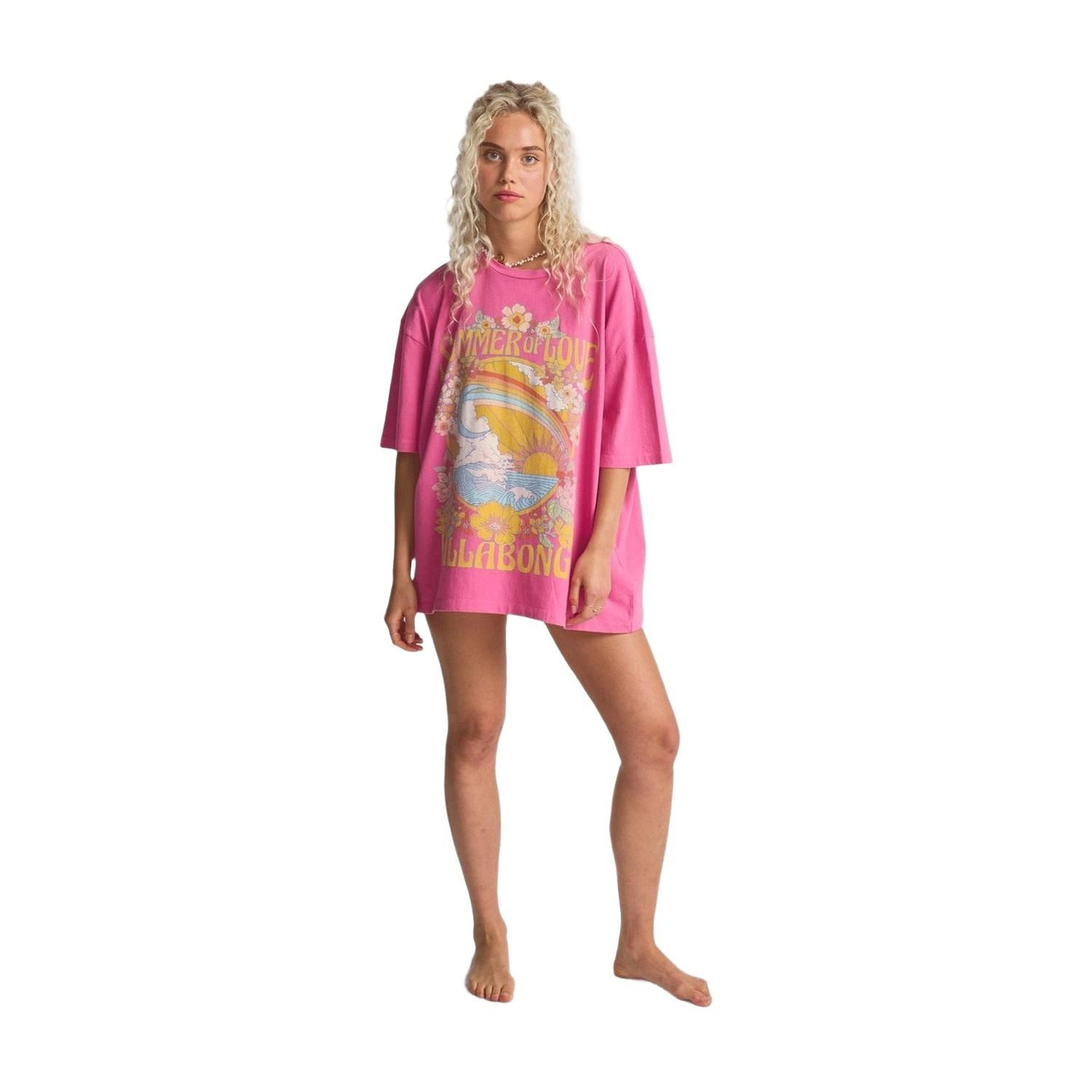 Billabong Summer Of Love Kadın Pembe Tişört