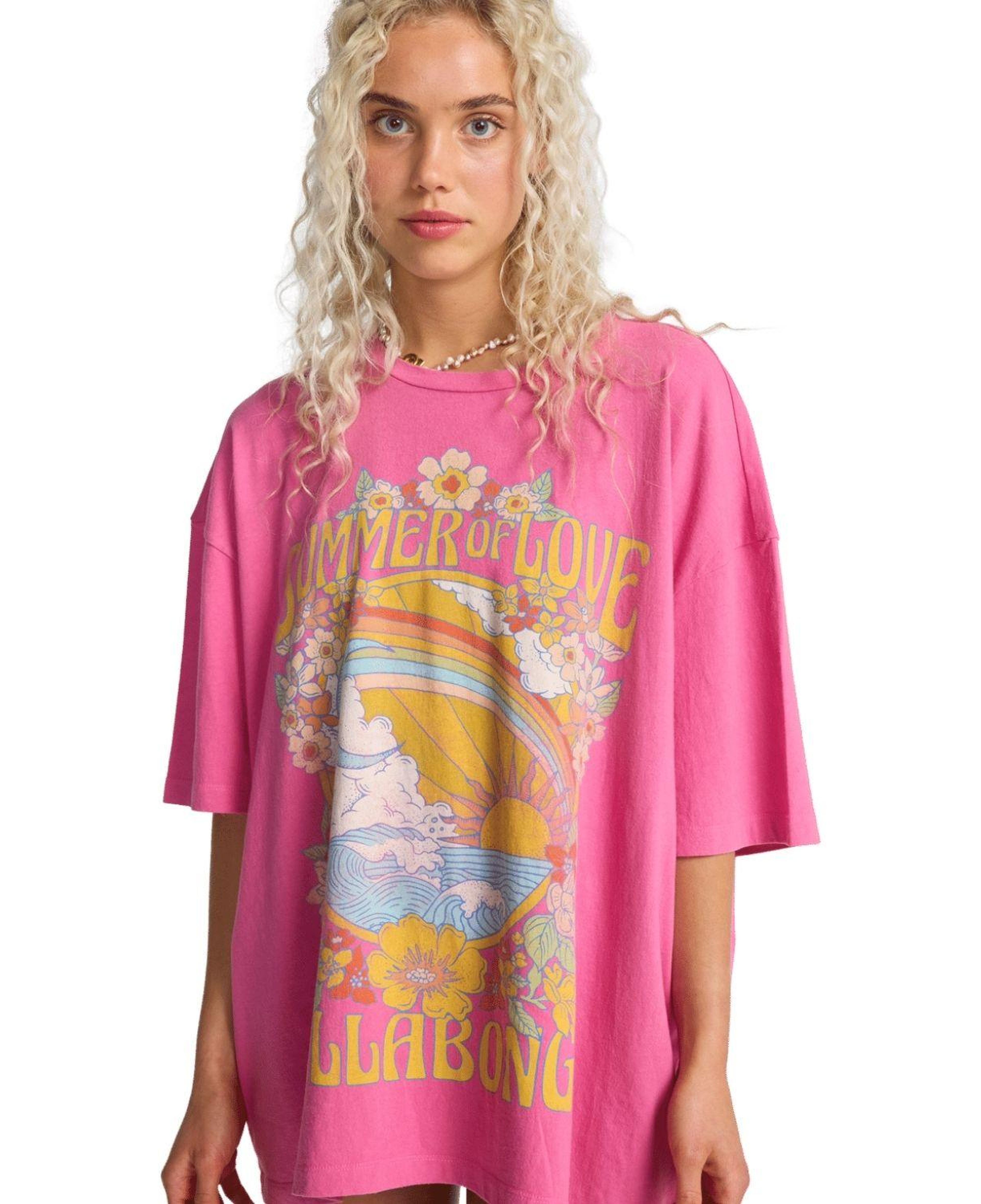 Billabong Summer Of Love Kadın Pembe Tişört
