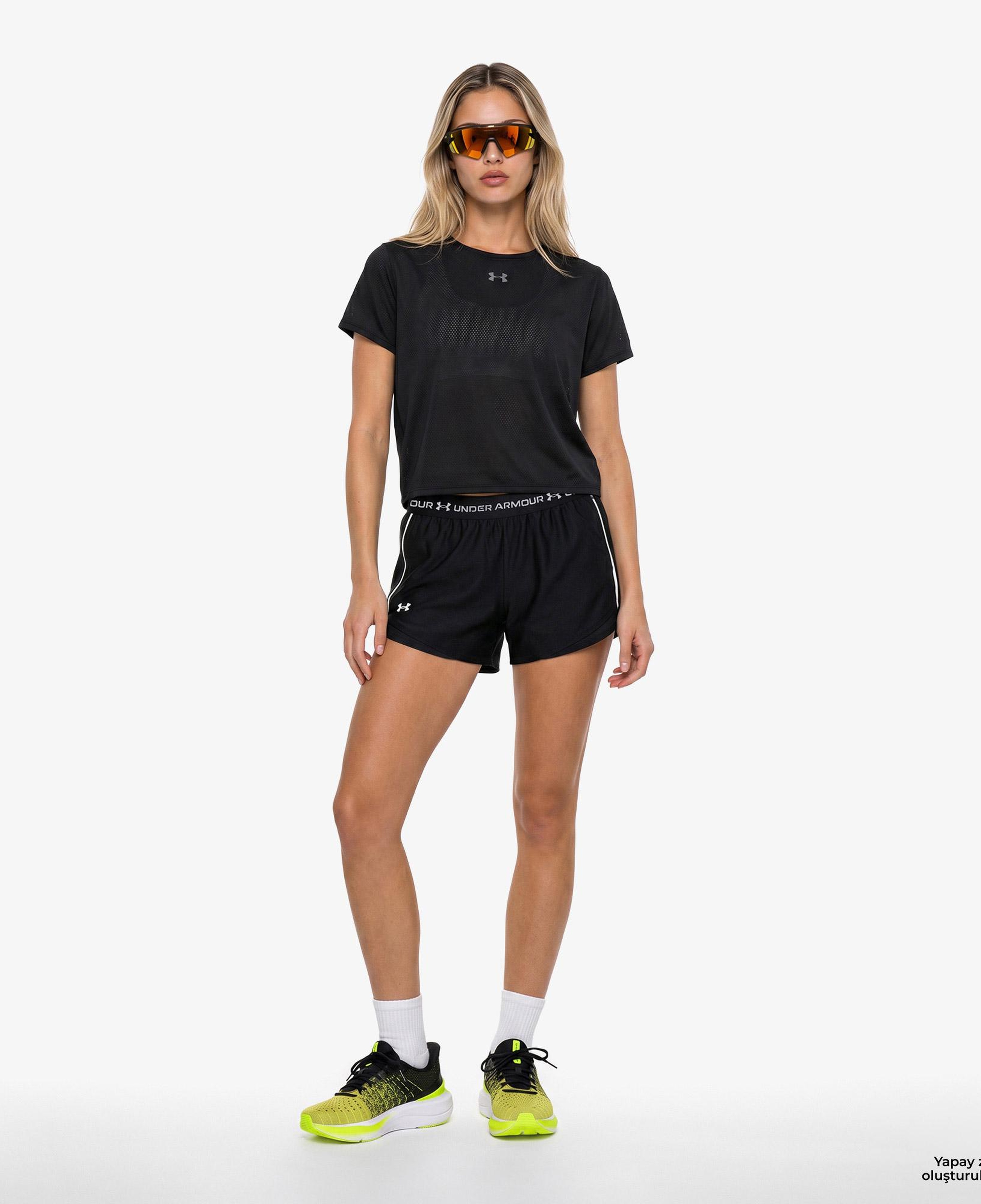 Under Armour Tech Play Up Kadın Siyah Antrenman Şortu