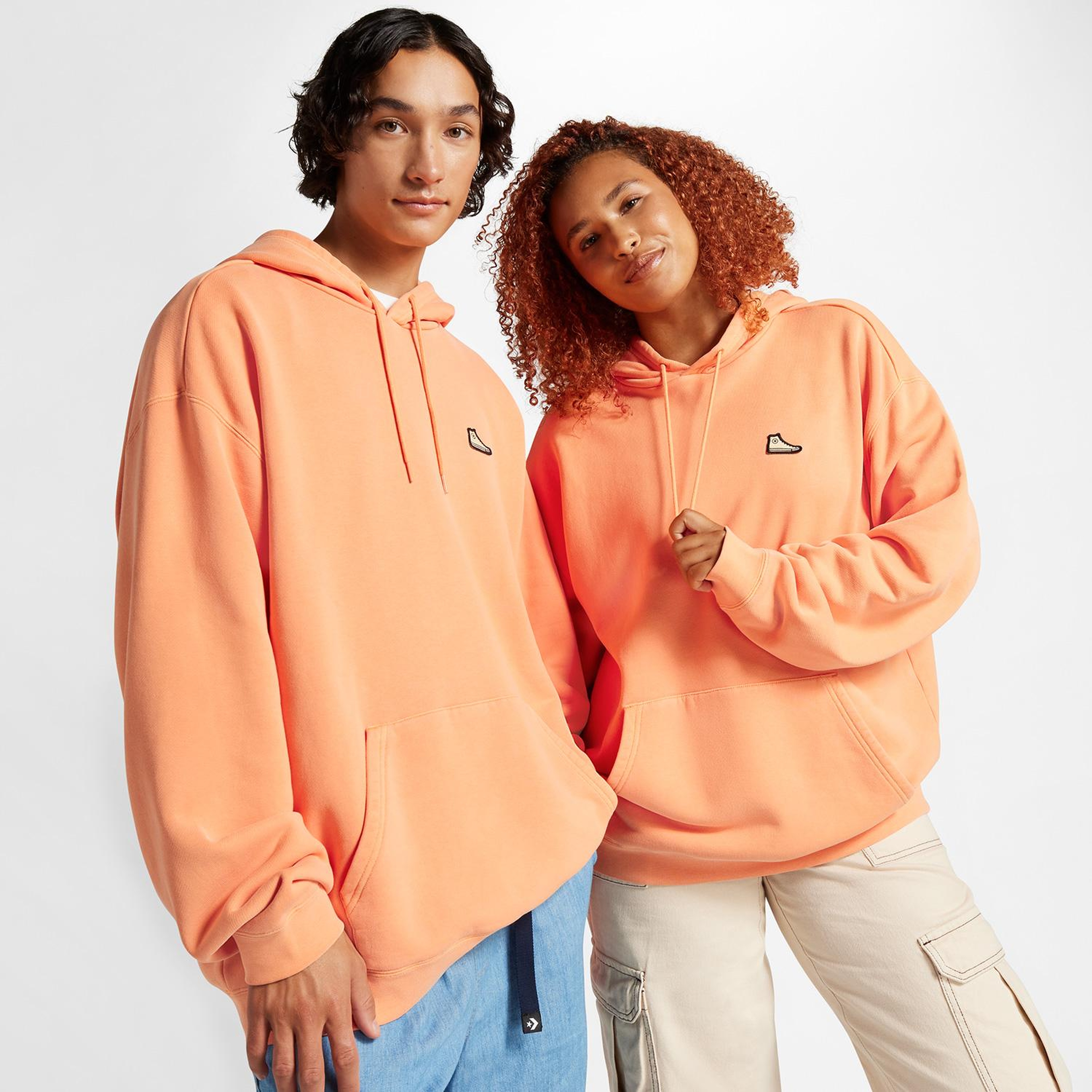Converse Go-To Chuck 70 Loose Fit Pullover Unisex Turuncu Hoodie