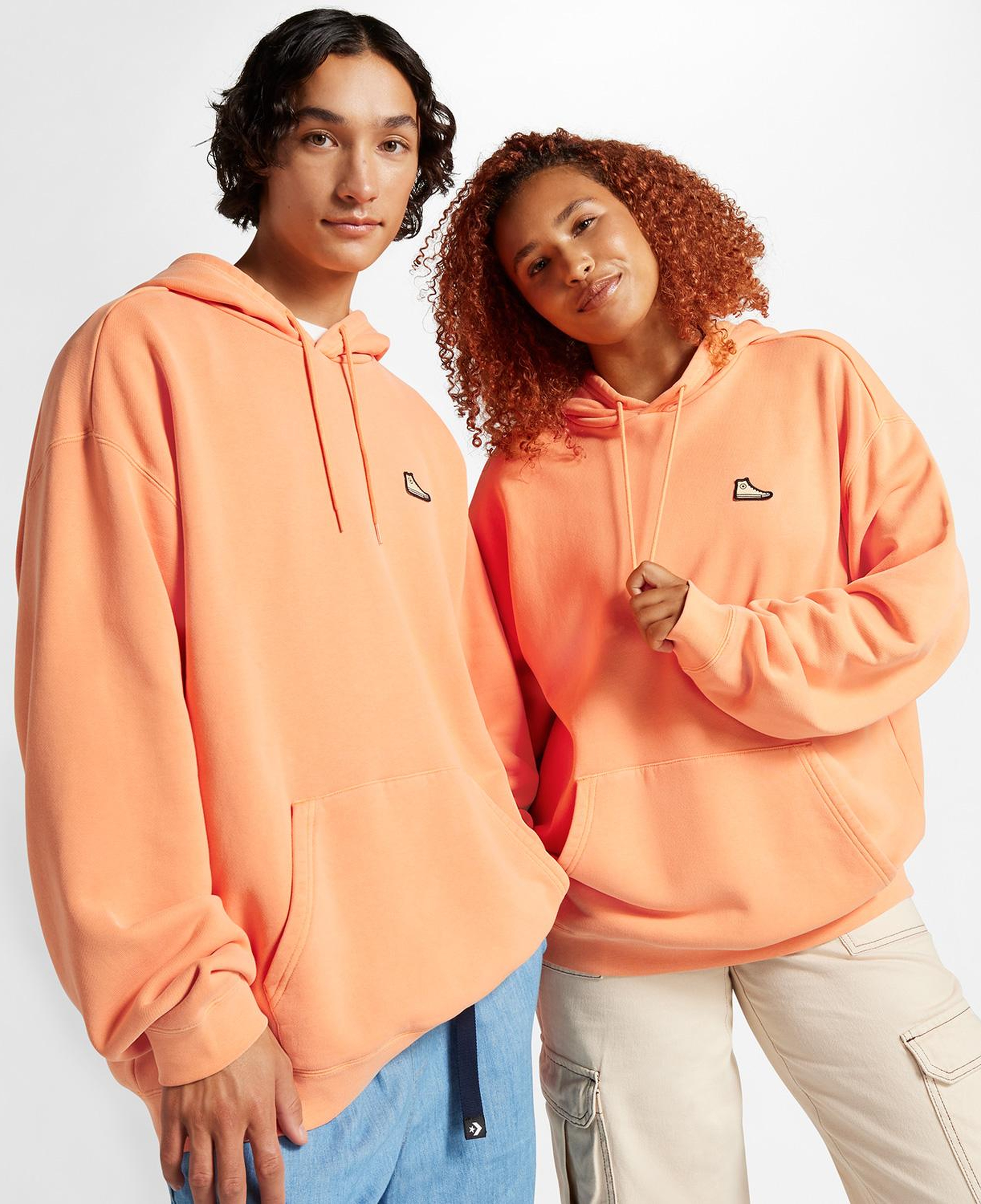 Converse Go-To Chuck 70 Loose Fit Pullover Unisex Turuncu Hoodie
