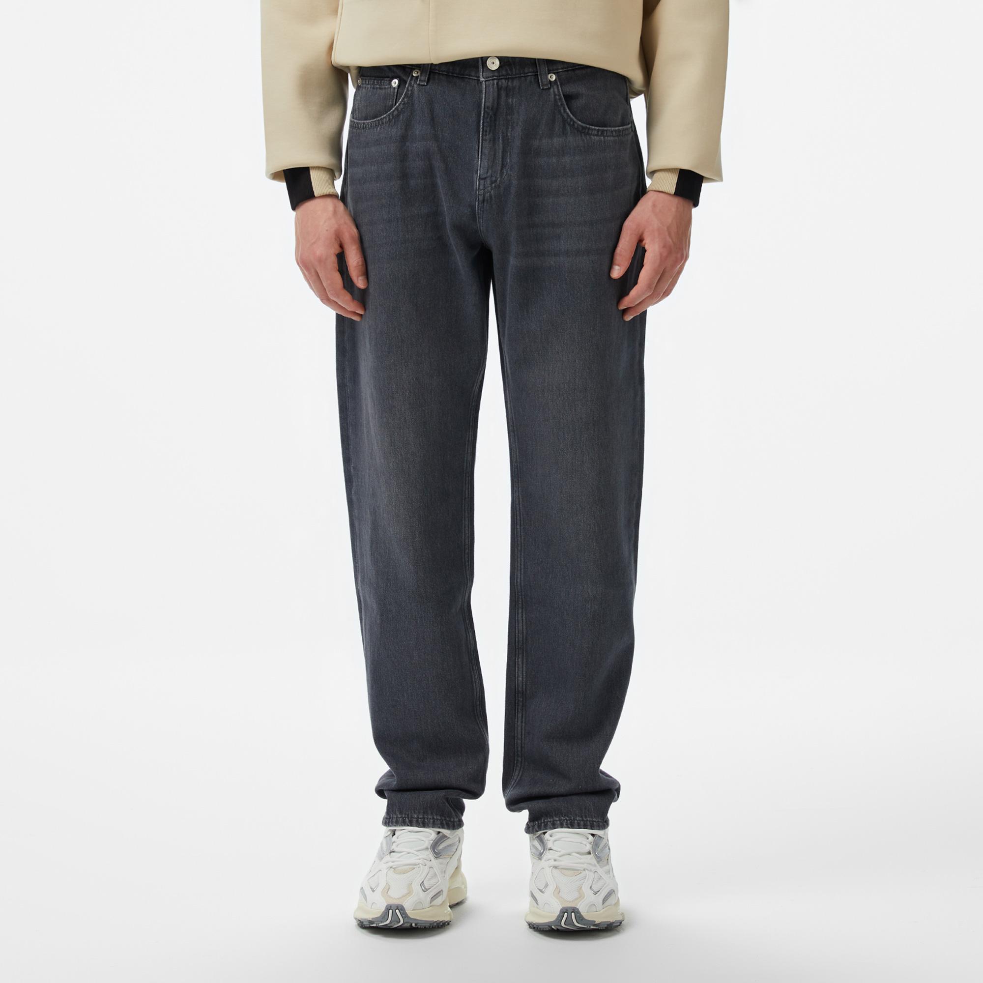 Lacoste Erkek Gri Jean Pantolon