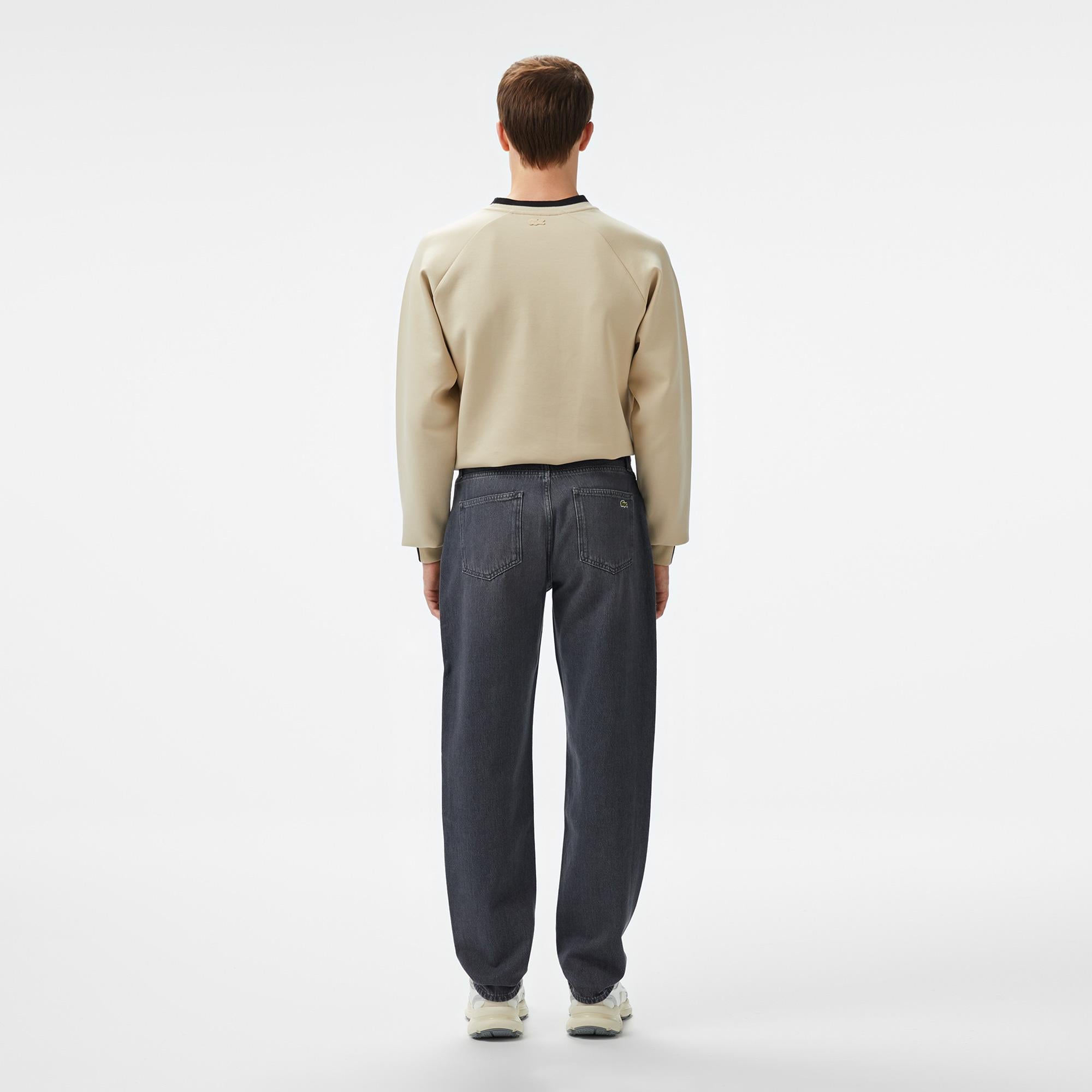 Lacoste Erkek Gri Jean Pantolon