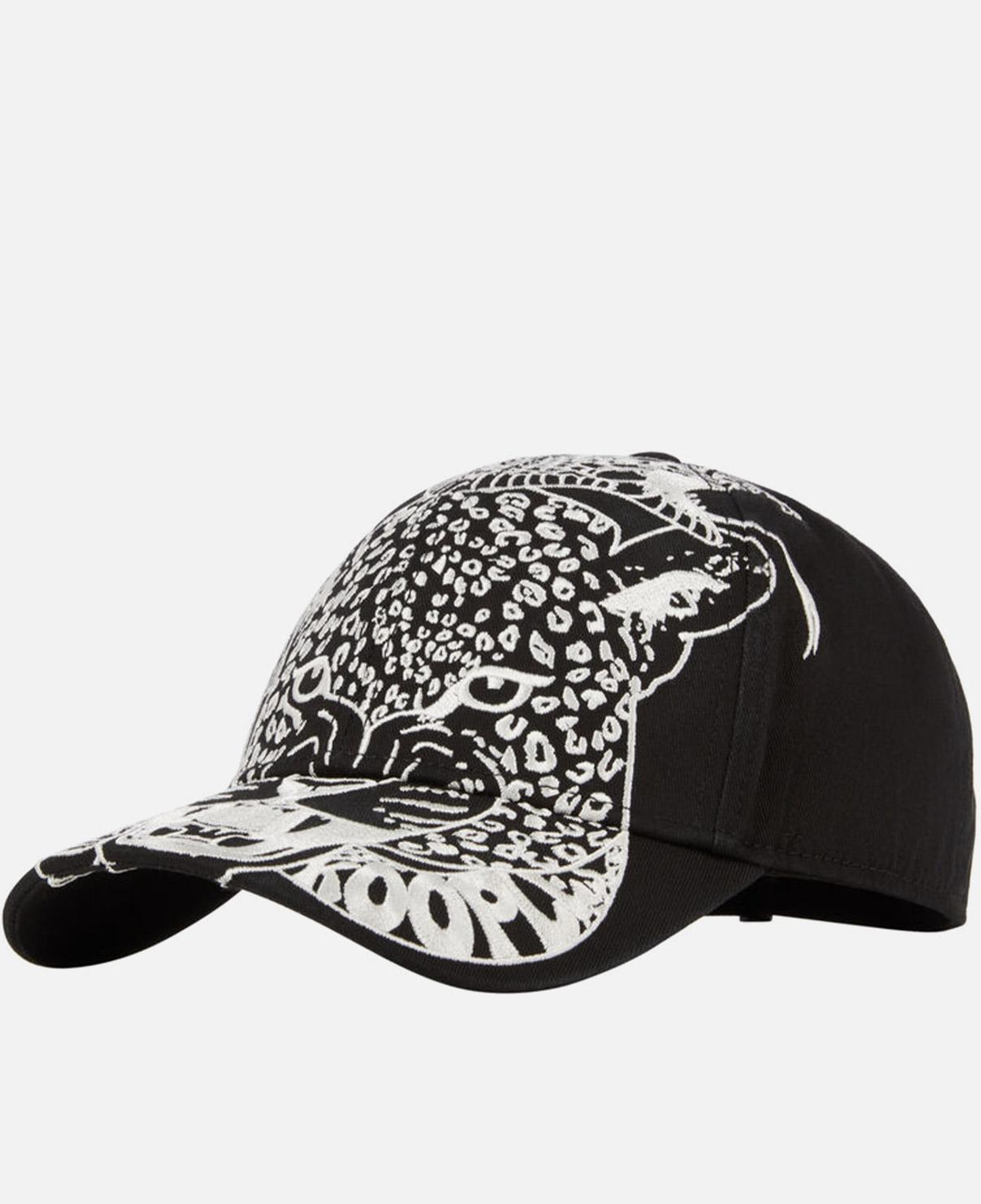 Unisex Desenli Siyah Şapka