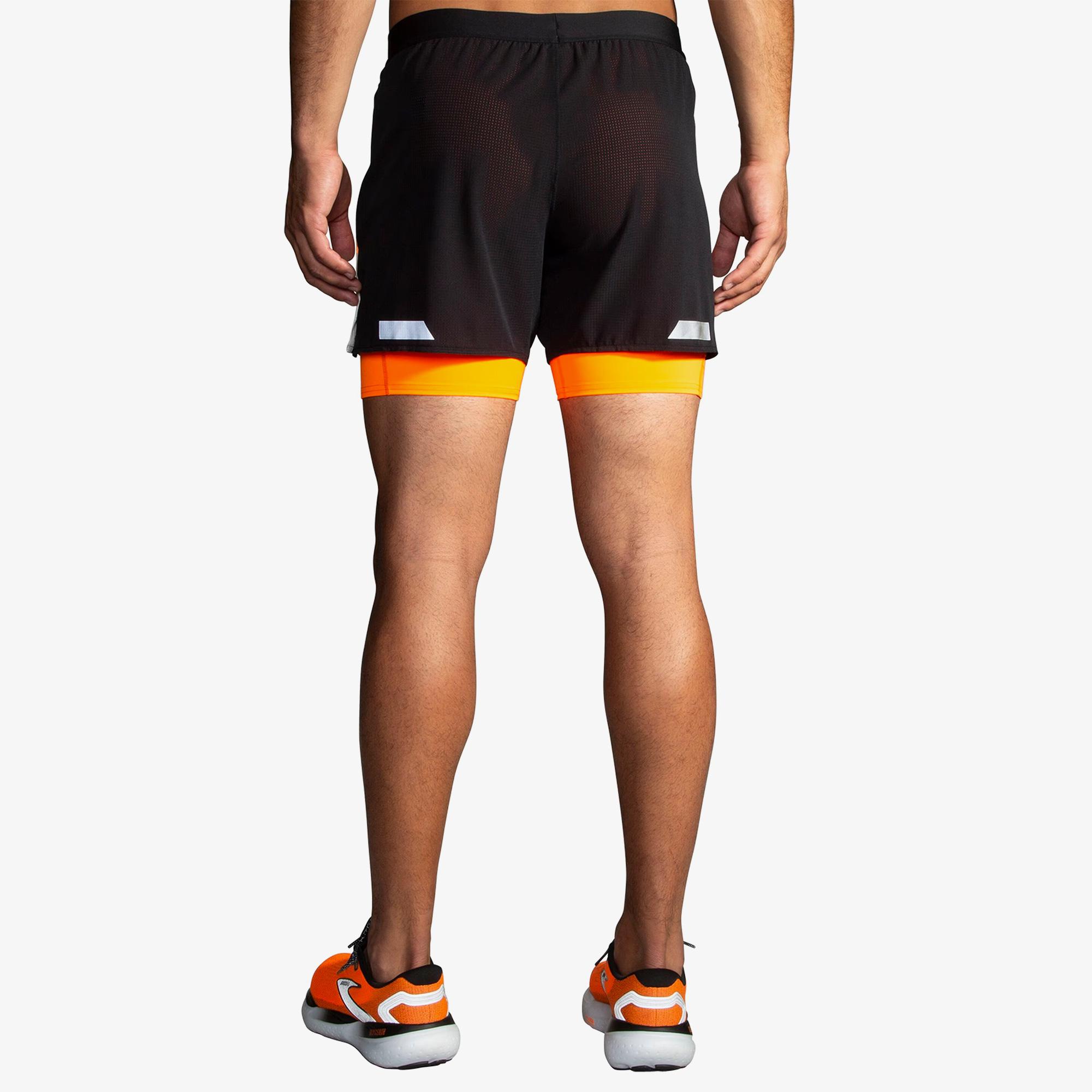 Brooks Run Visible 5 2in1 2.0 Erkek Siyah Şort