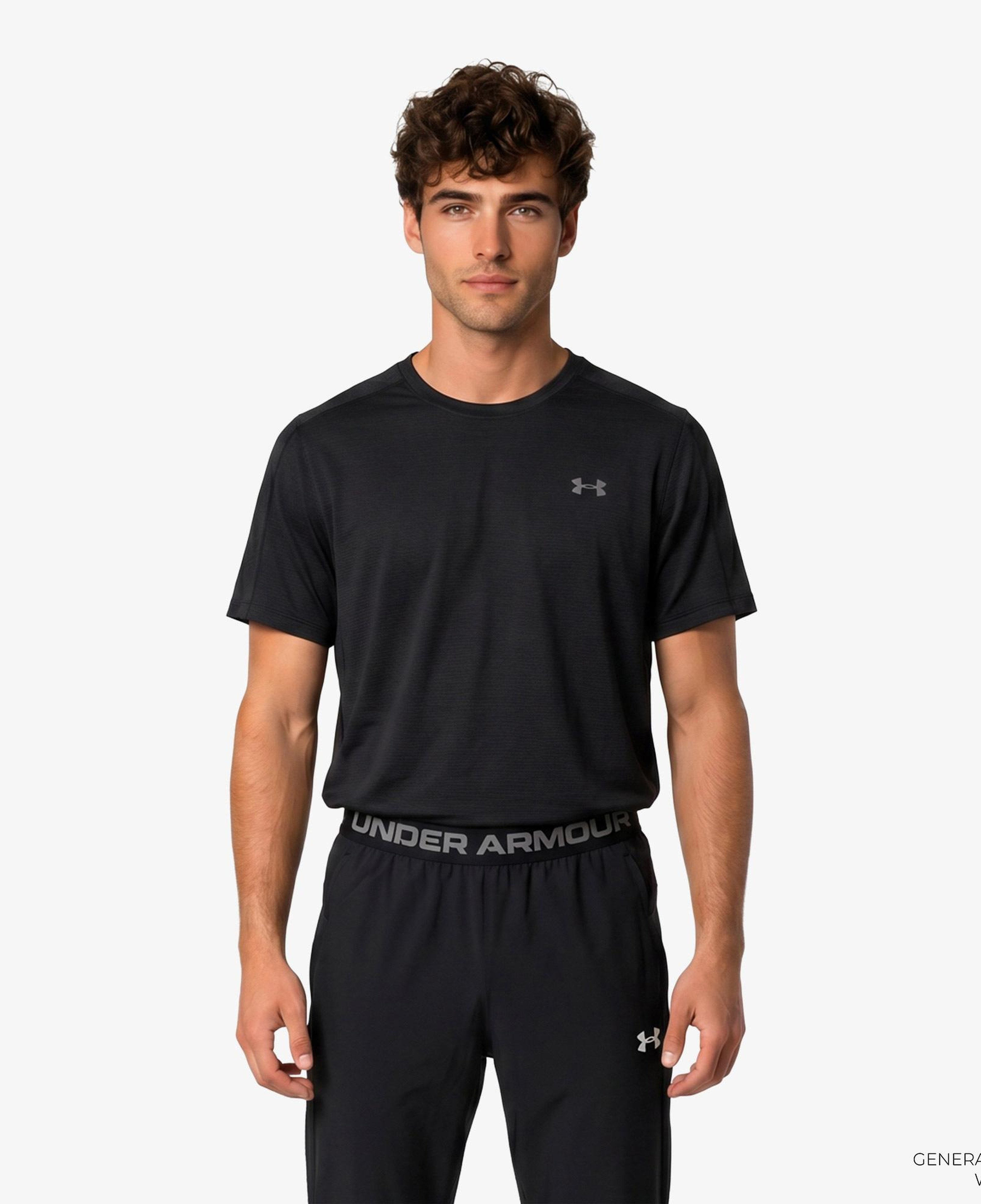 Under Armour Velociti Reflct Ss Erkek Siyah Koşu T-Shirt