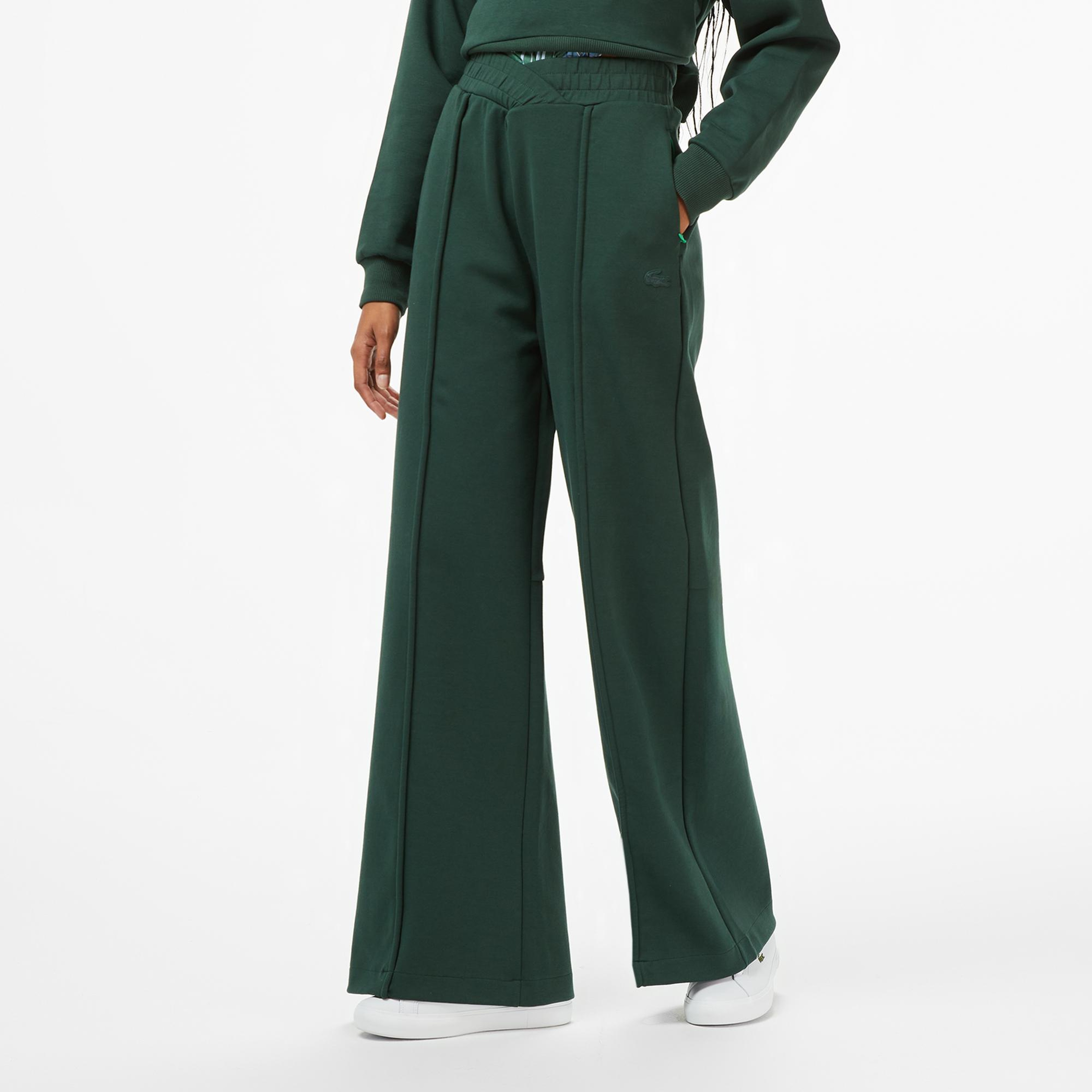 Lacoste x House of SuperStep Relaxed Fit Kadın Yeşil Eşofman Altı