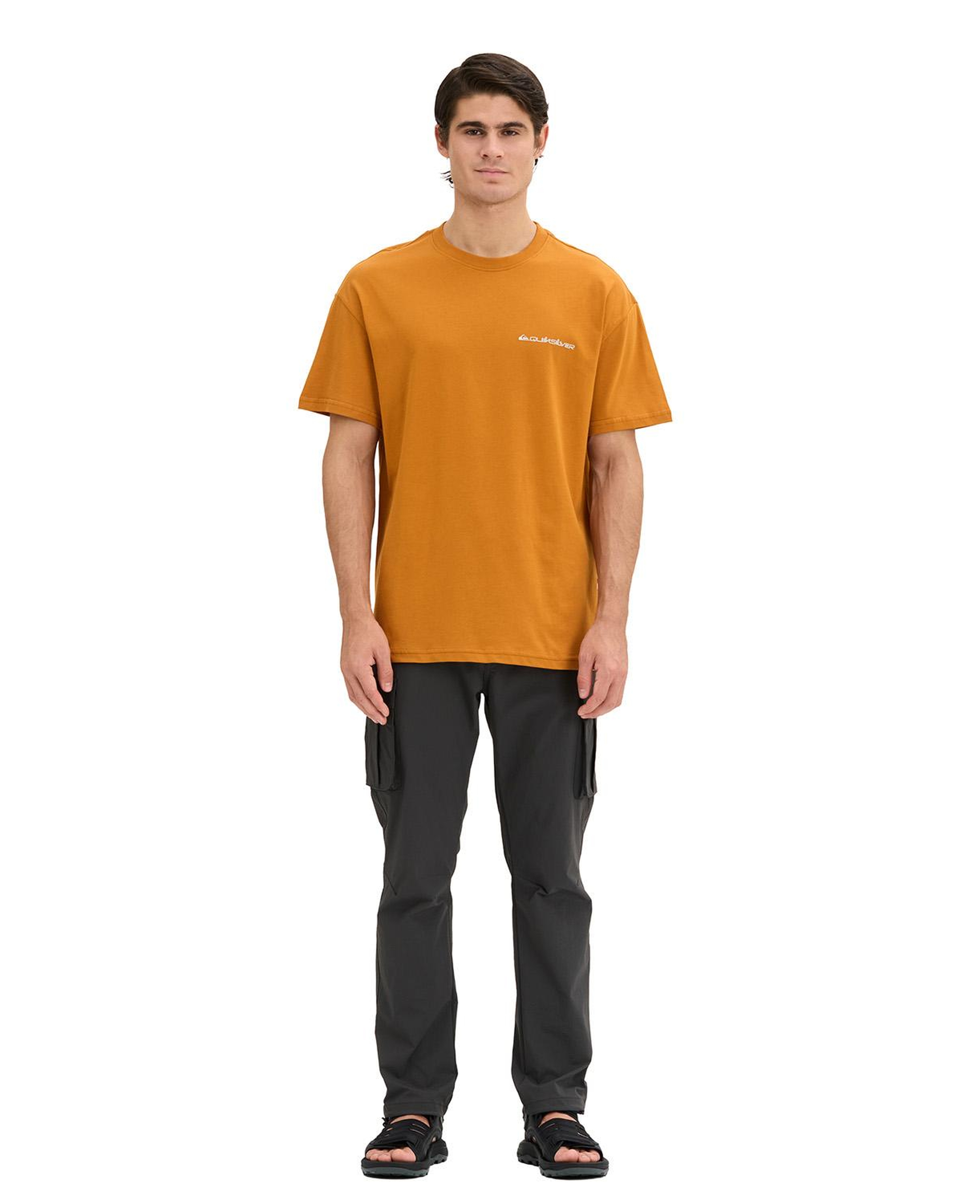 Quıksılver Touchdown Tee Erkek Hardal T-Shirt