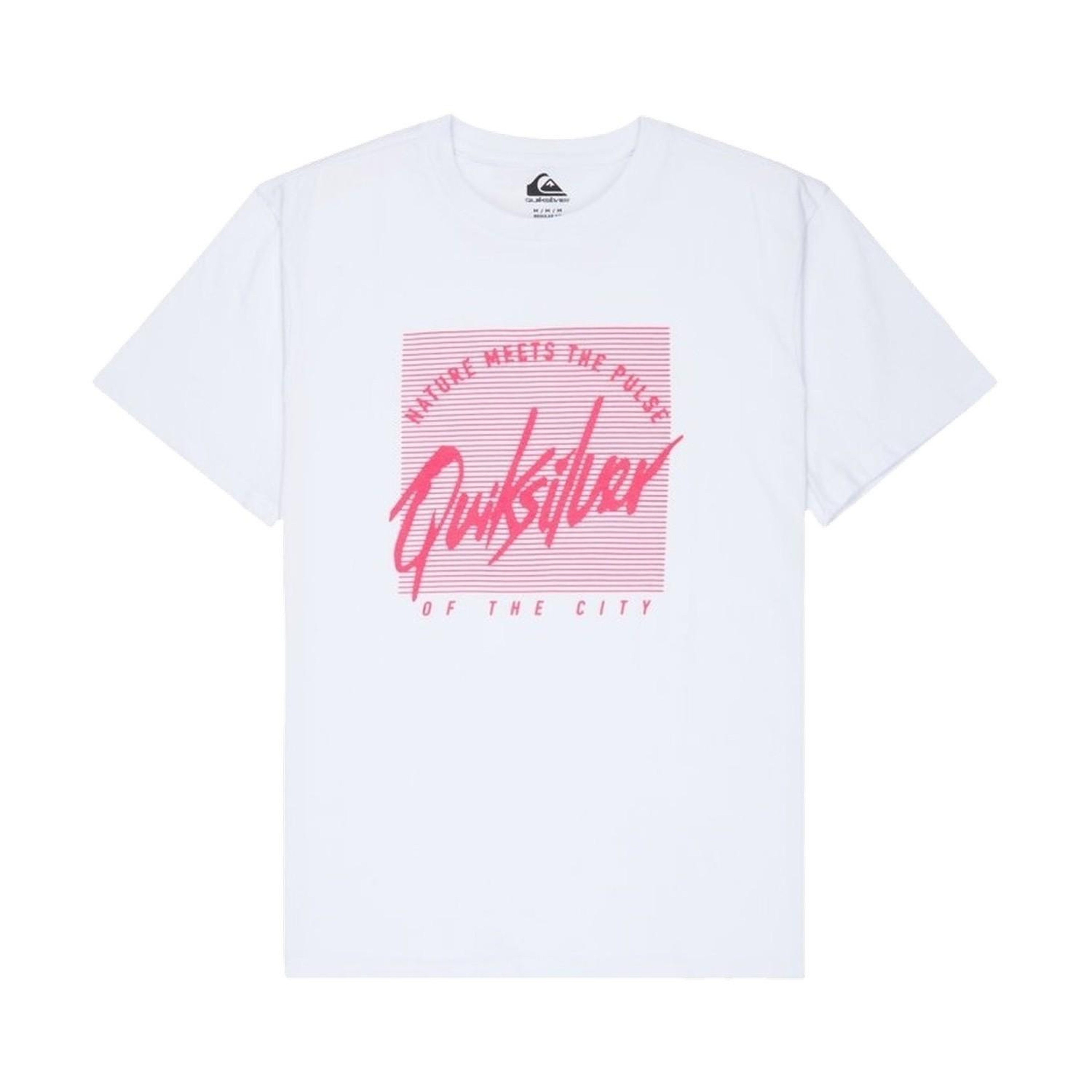 Quiksilver Retro Mood Erkek Beyaz Tişört