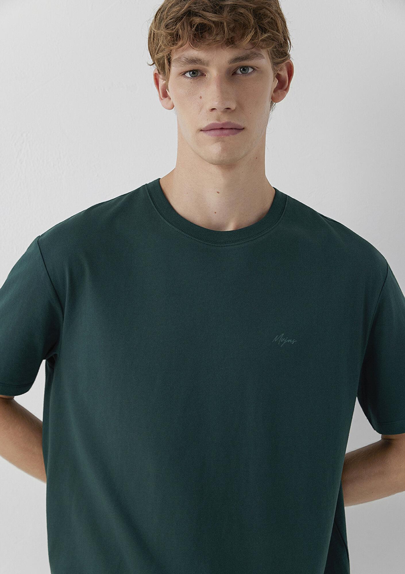 Mavi Mvjns Yeşil Basic Tişört Loose Fit / Bol Rahat Kesim 0613680-85173