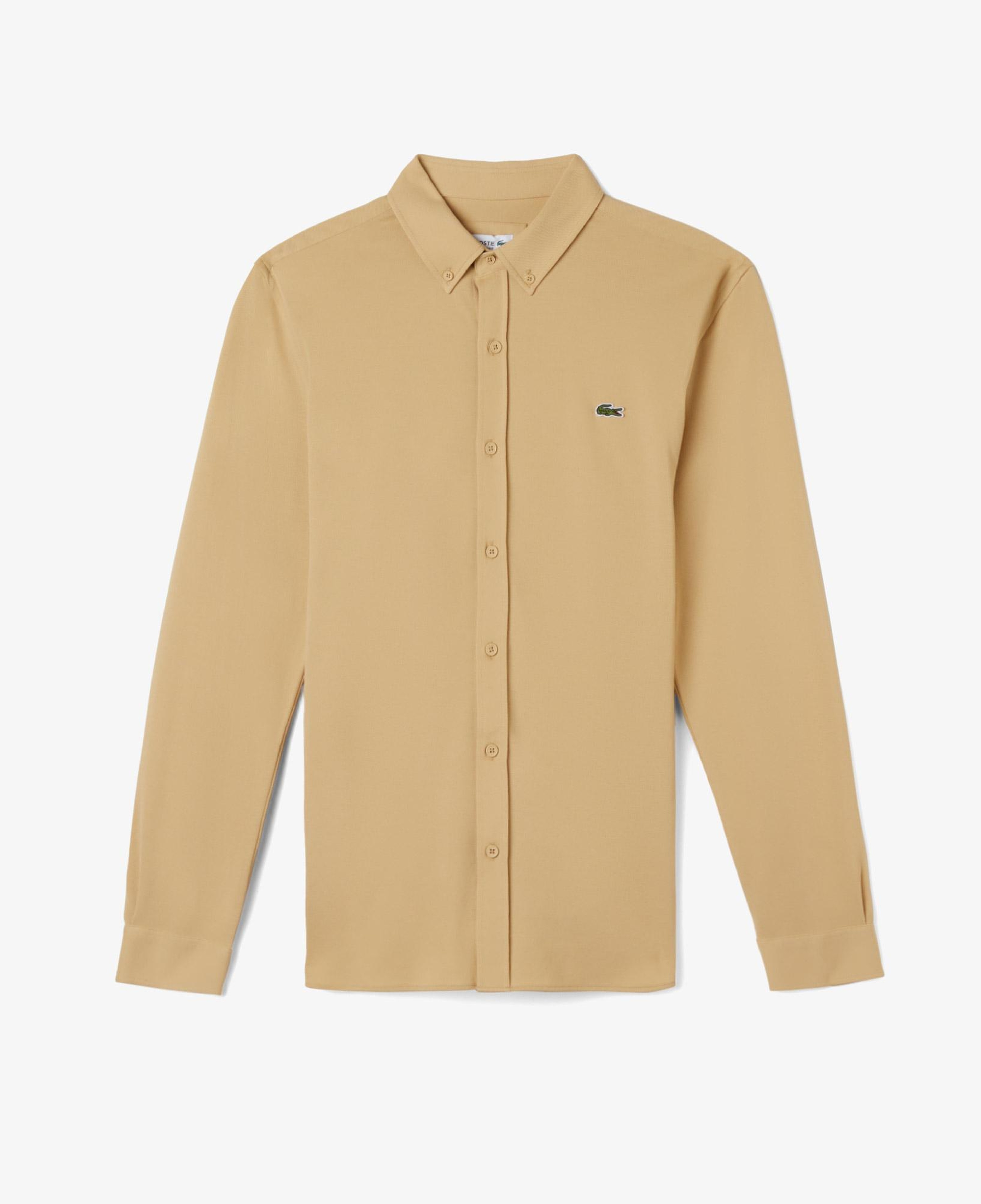 Erkek Slim Fit Bej Gömlek