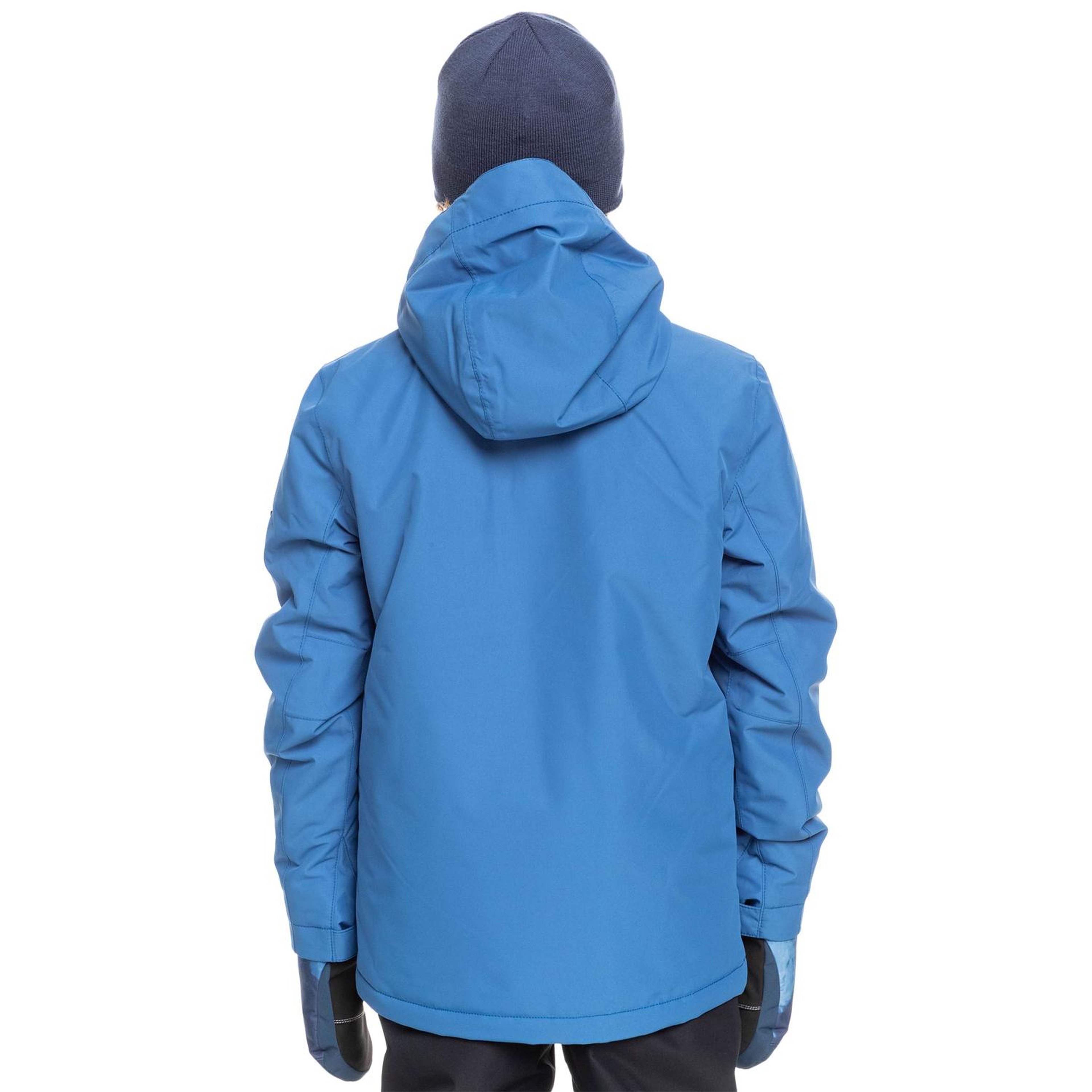 Quiksilver Mission Solid Youth Erkek Çocuk Mavi Snowboard Ceketi