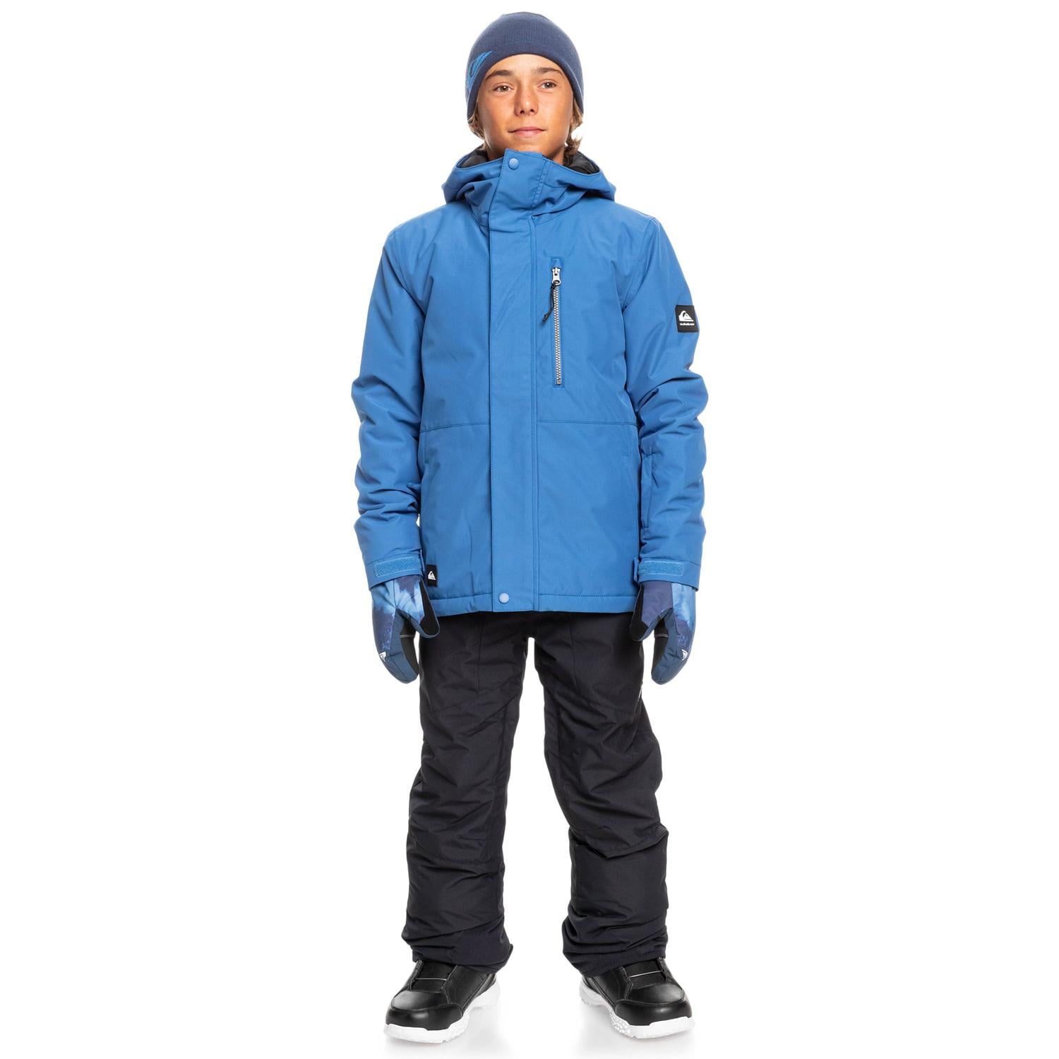 Quiksilver Mission Solid Youth Erkek Çocuk Mavi Snowboard Ceketi