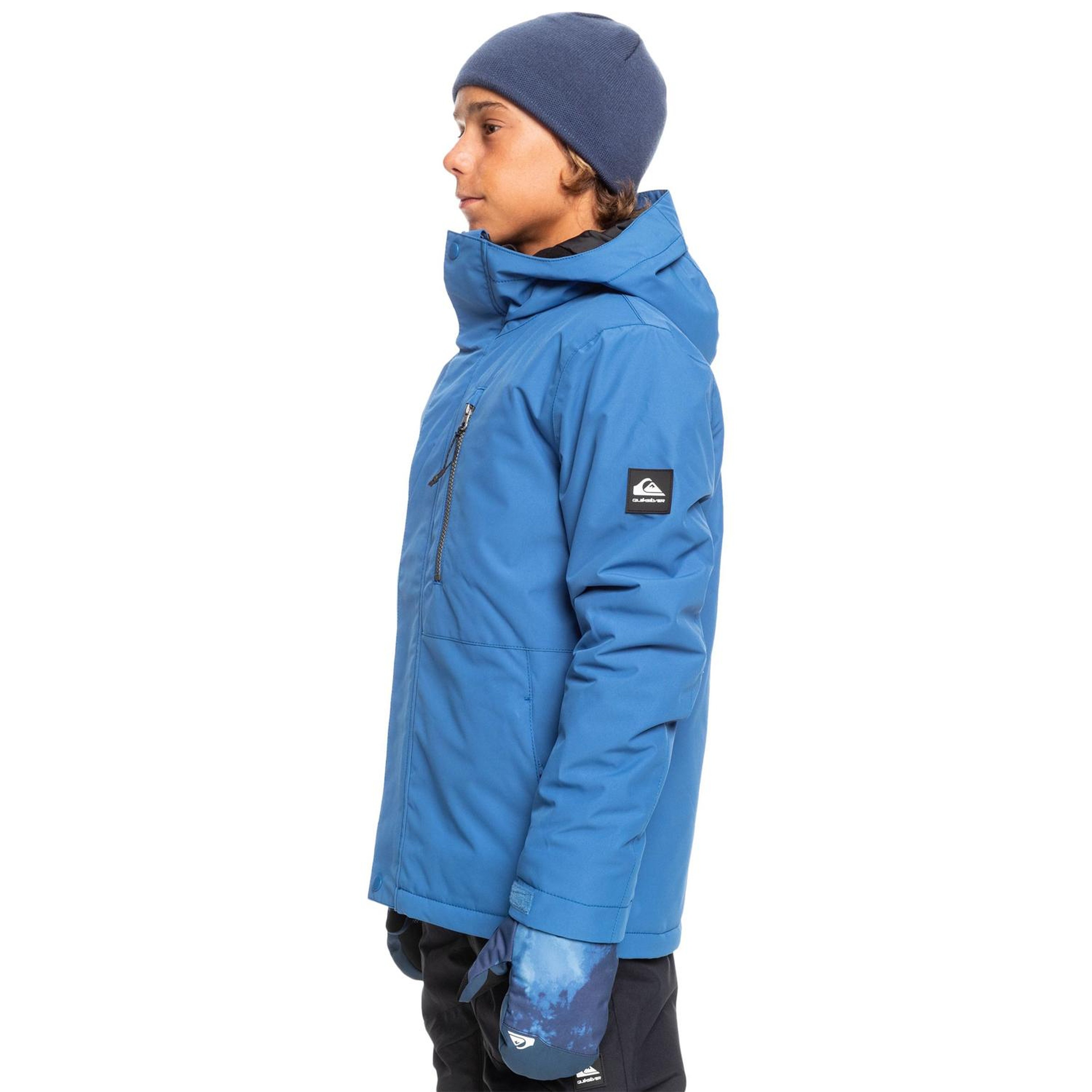 Quiksilver Mission Solid Youth Erkek Çocuk Mavi Snowboard Ceketi