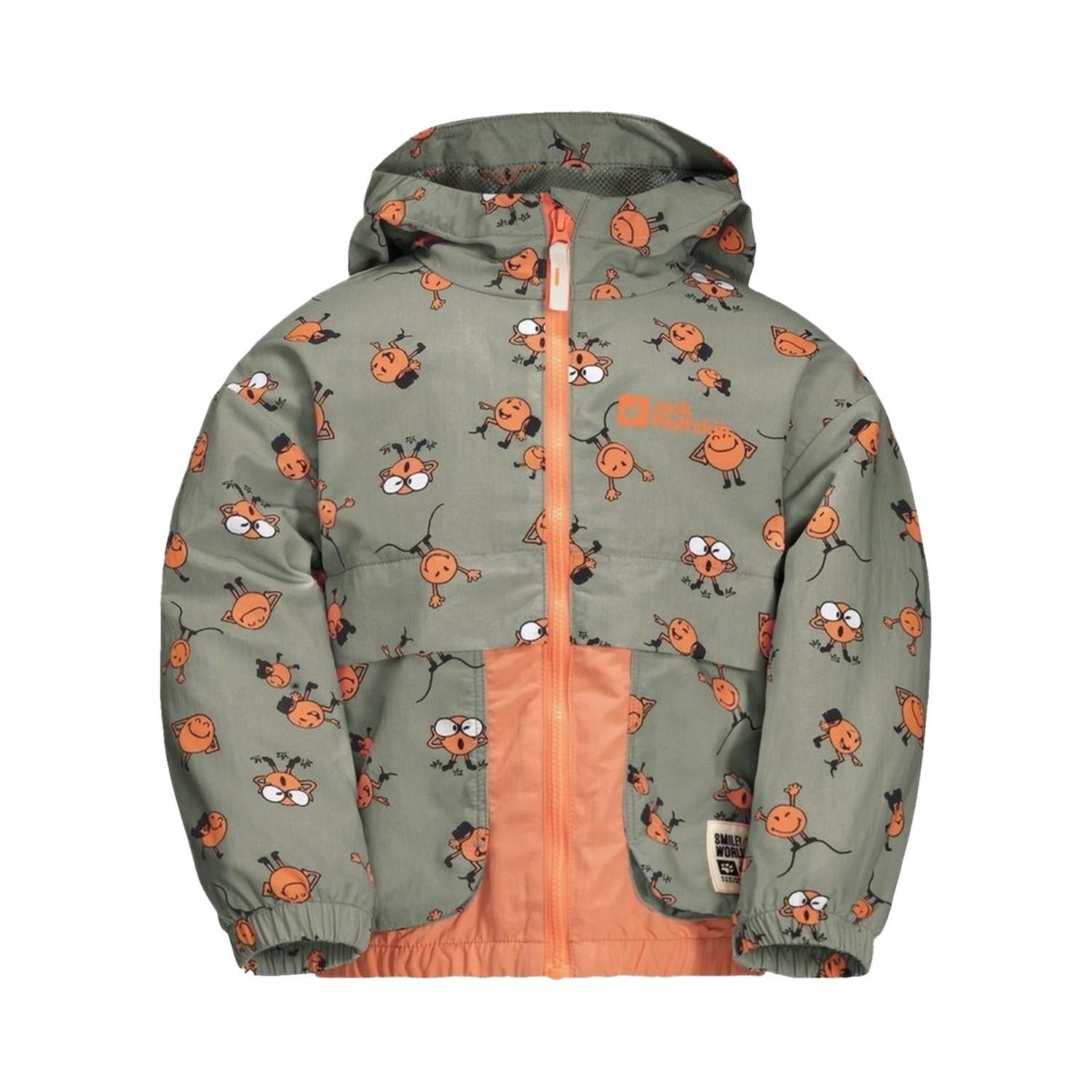 Jack Wolfskin Smileyworld Aop Unisex Çocuk Yeşil Outdoor Ceketi