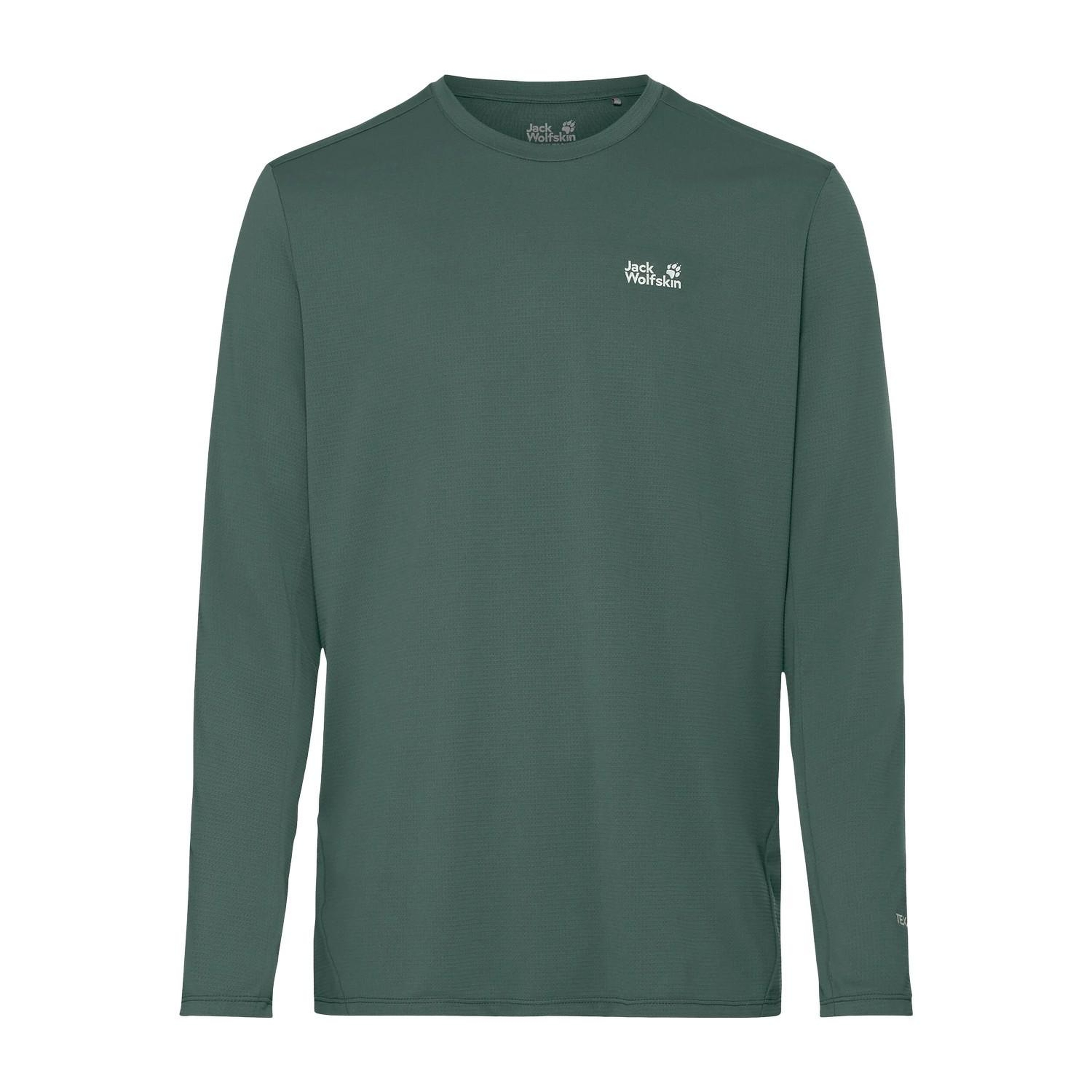 Jack Wolfskin Prelight Suncool Ls Erkek Yeşil Tişört