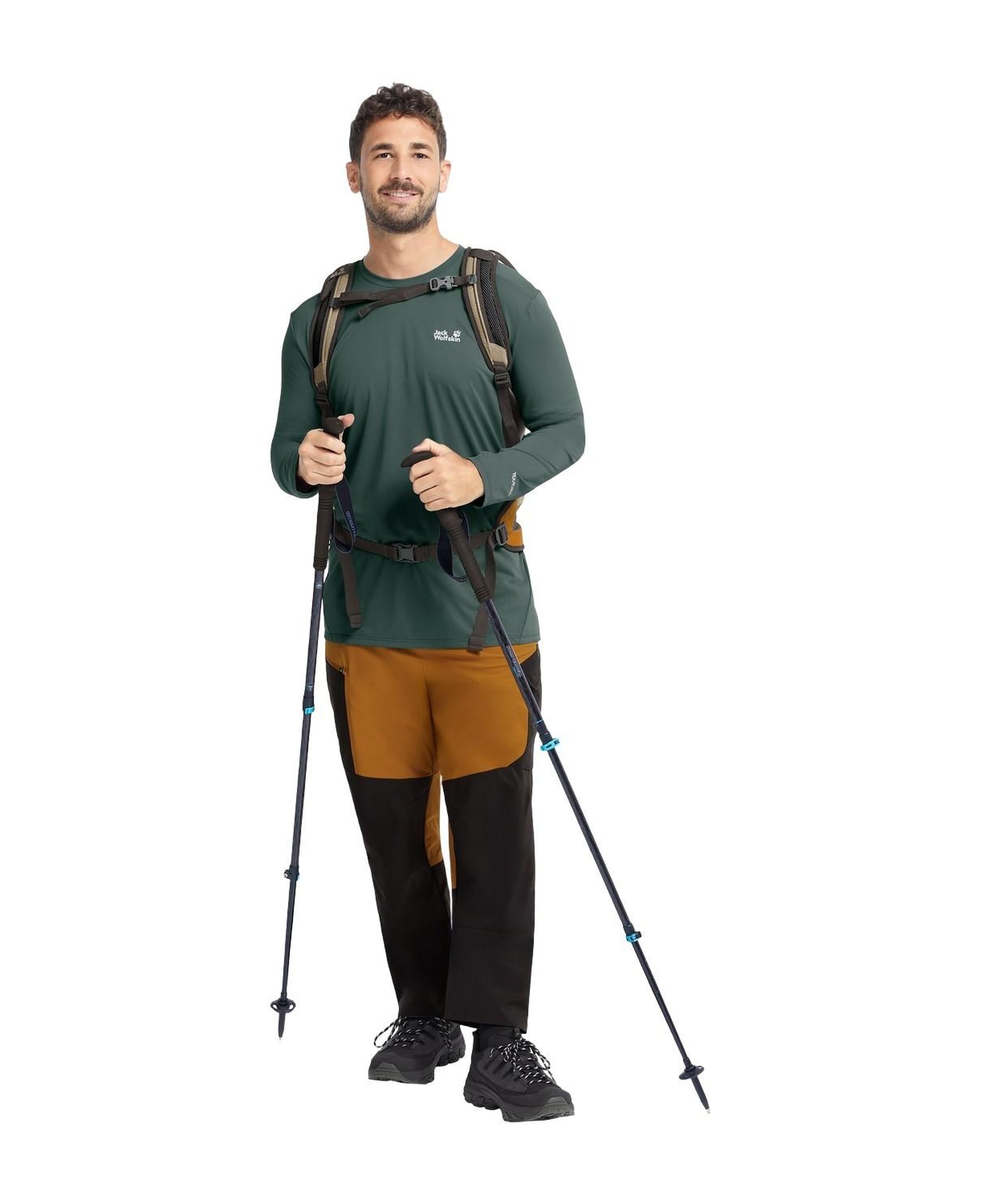 Jack Wolfskin Prelight Suncool Ls Erkek Yeşil Tişört