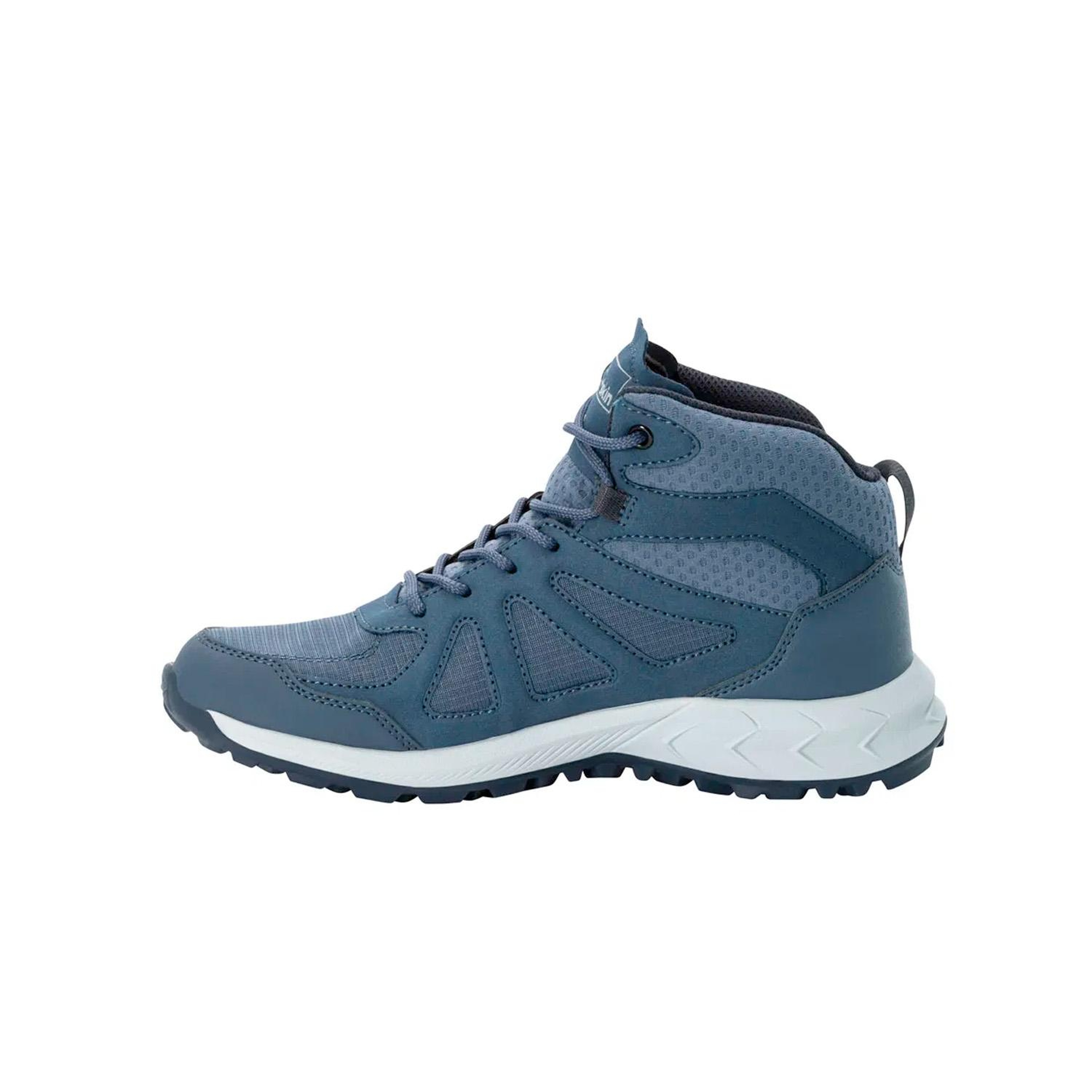 Jack Wolfskin Woodland 2 Texapore Mid Kadın Mavi Bot