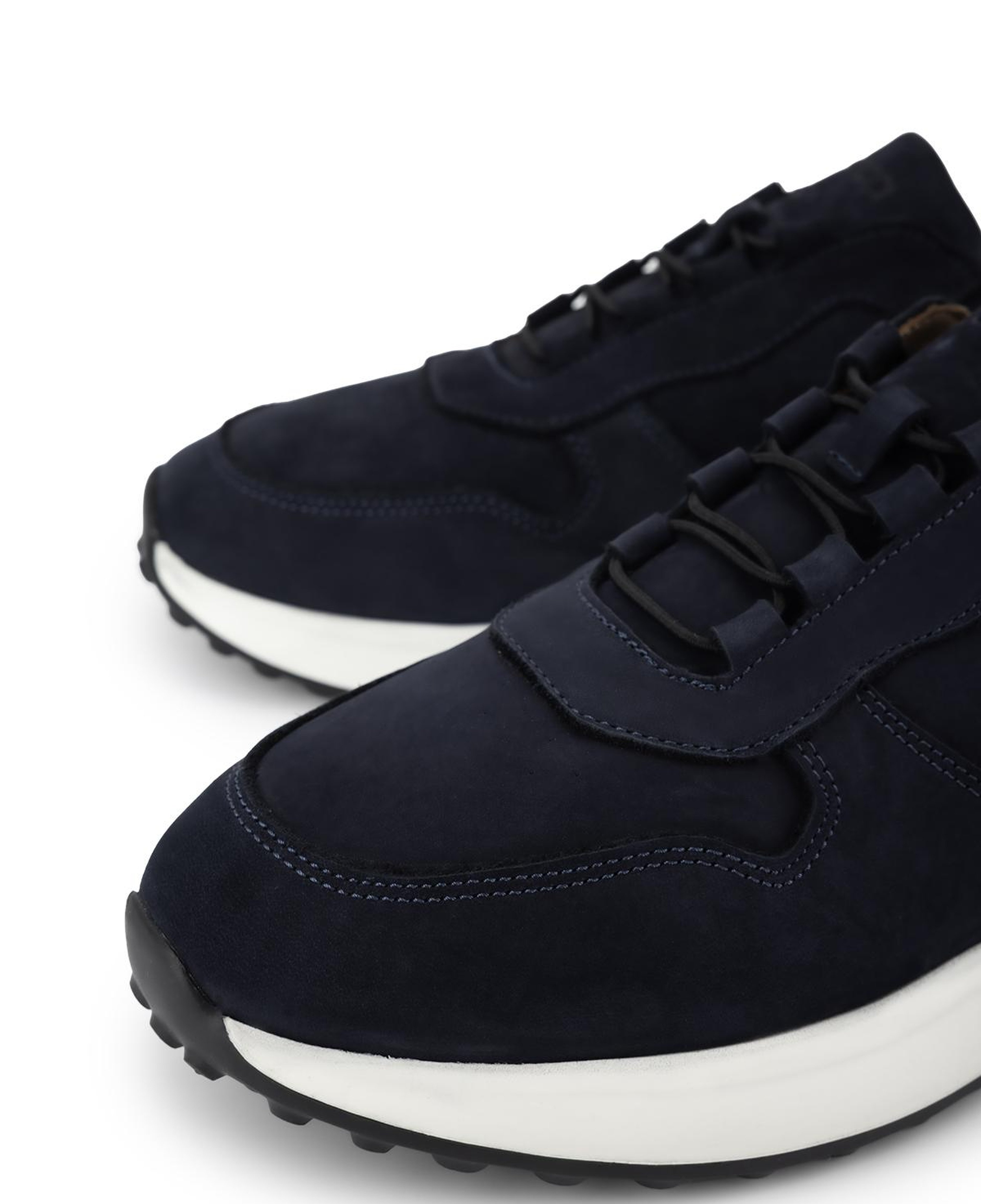 Tamer Tanca Erkek Hakiki Deri Lacivert Nubuk Sneakers & Spor Ayakkabı