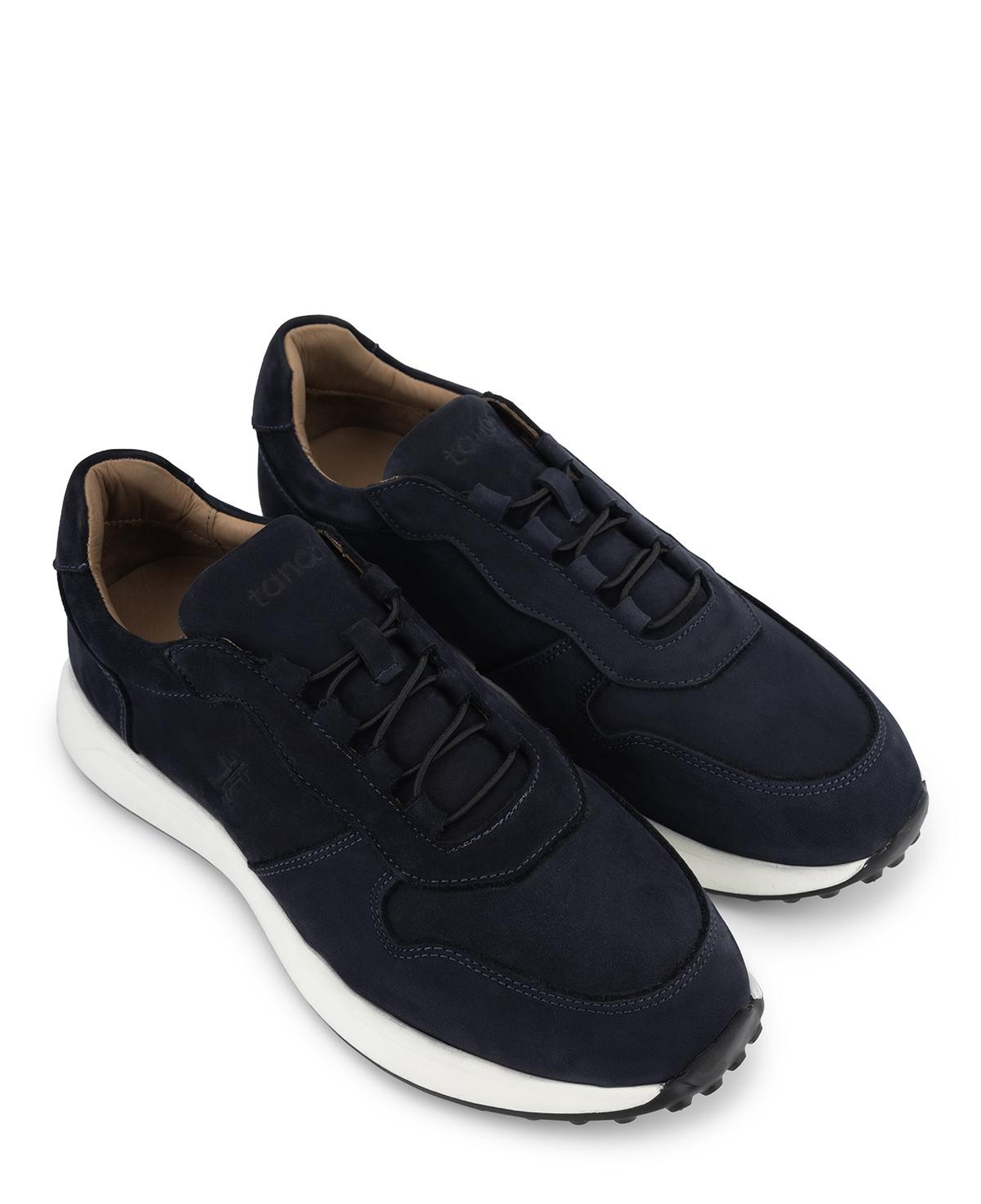 Tamer Tanca Erkek Hakiki Deri Lacivert Nubuk Sneakers & Spor Ayakkabı