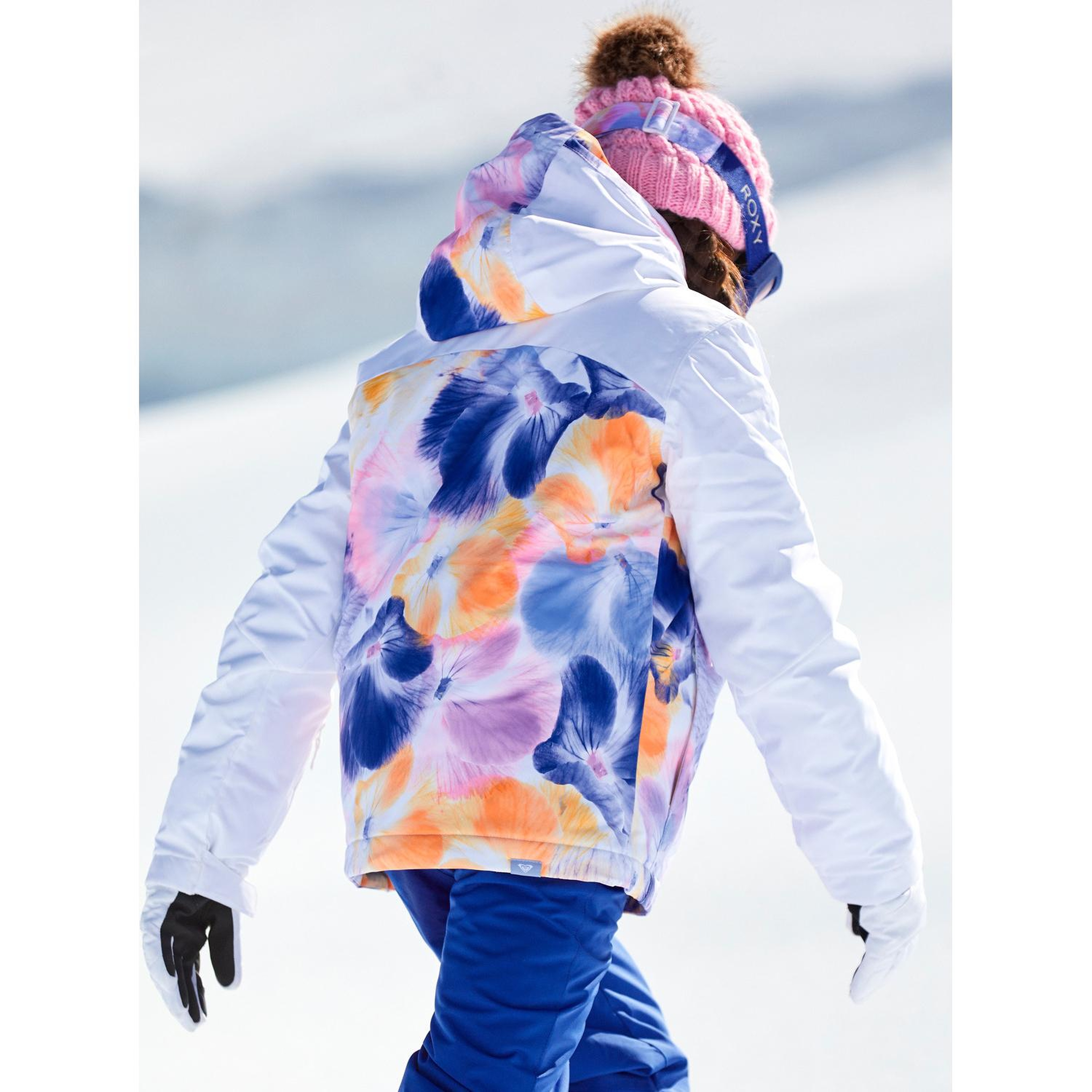 Roxy Greywood Kız Çocuk Beyaz Snowboard Ceketi