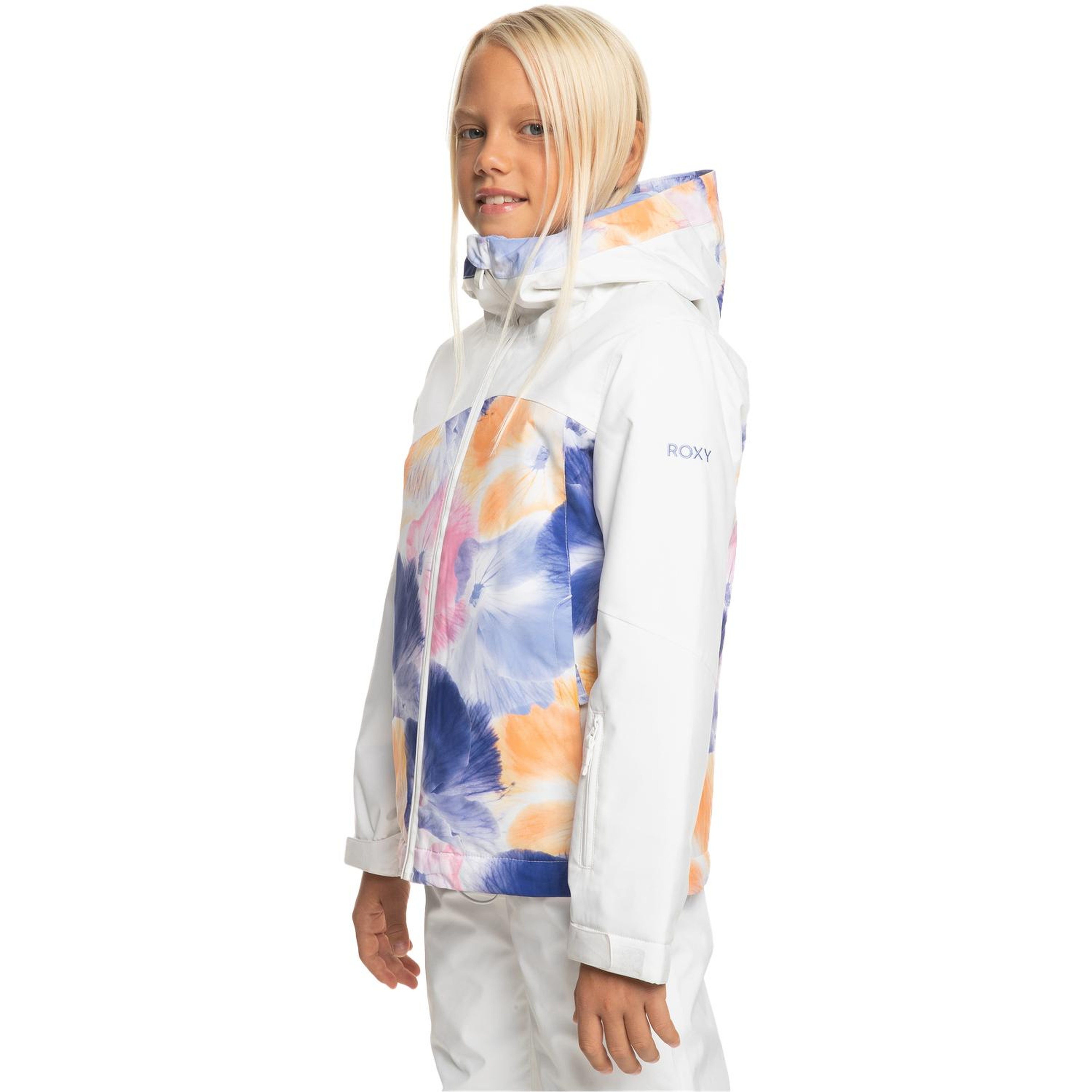 Roxy Greywood Kız Çocuk Beyaz Snowboard Ceketi