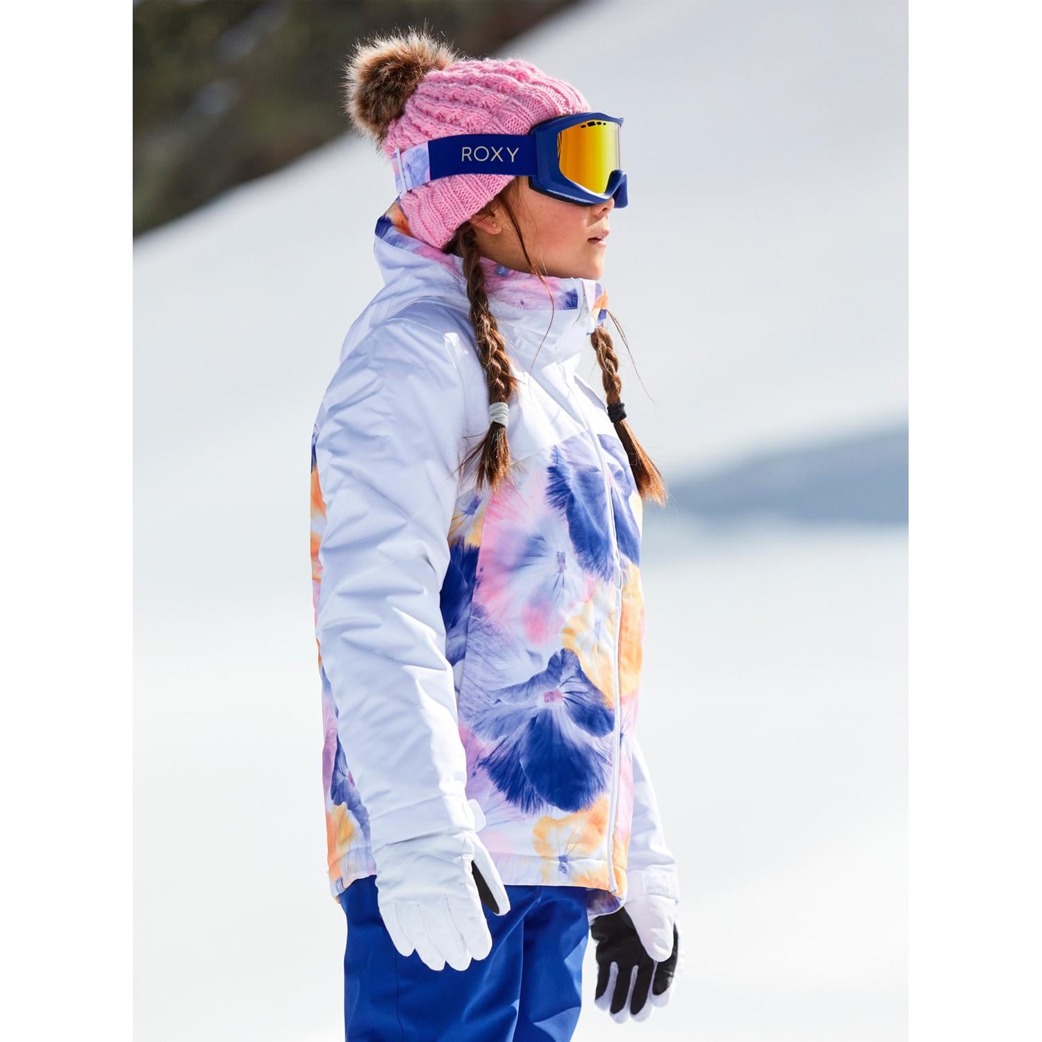 Roxy Greywood Kız Çocuk Beyaz Snowboard Ceketi