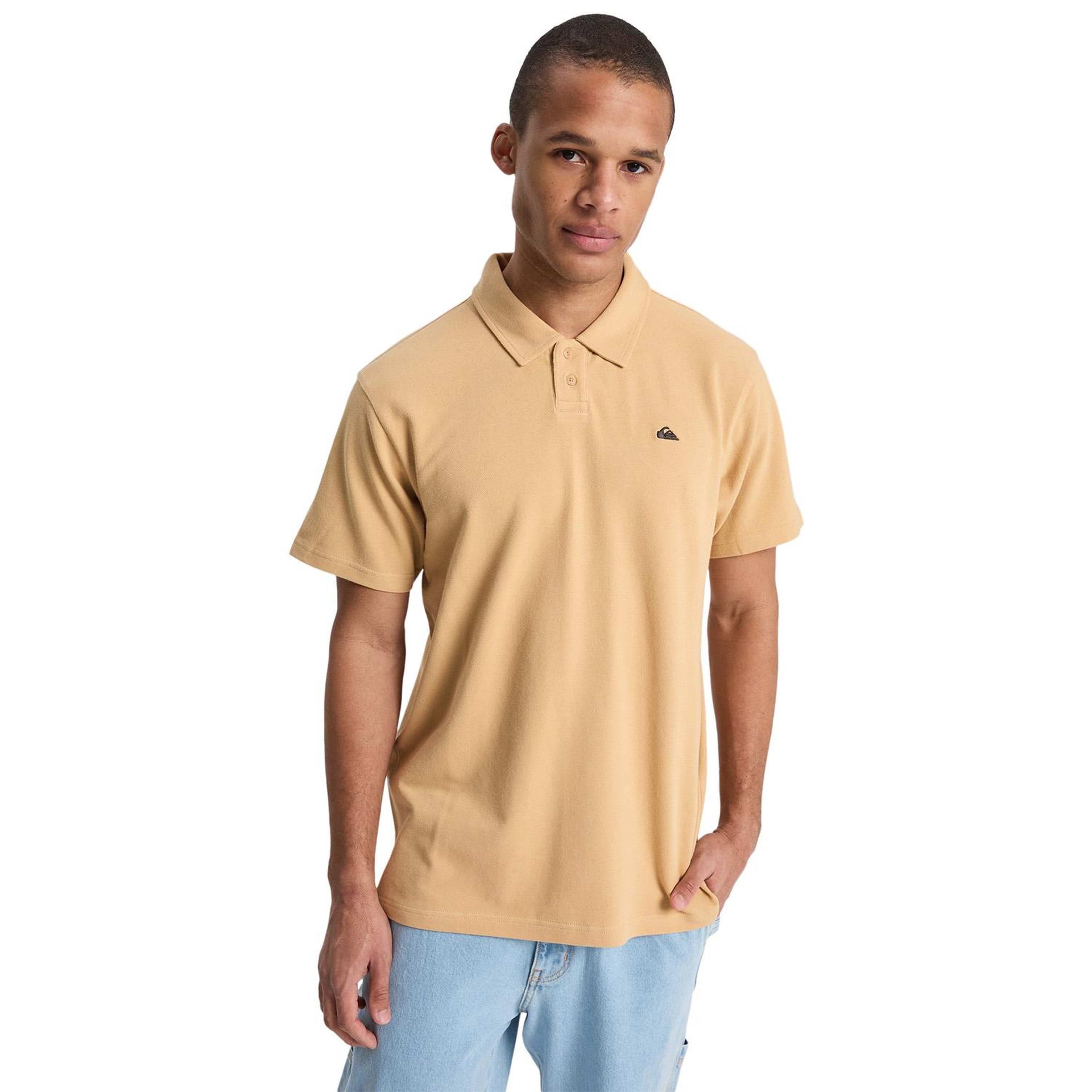 Quiksilver Mw Pique Erkek Bej Tişört