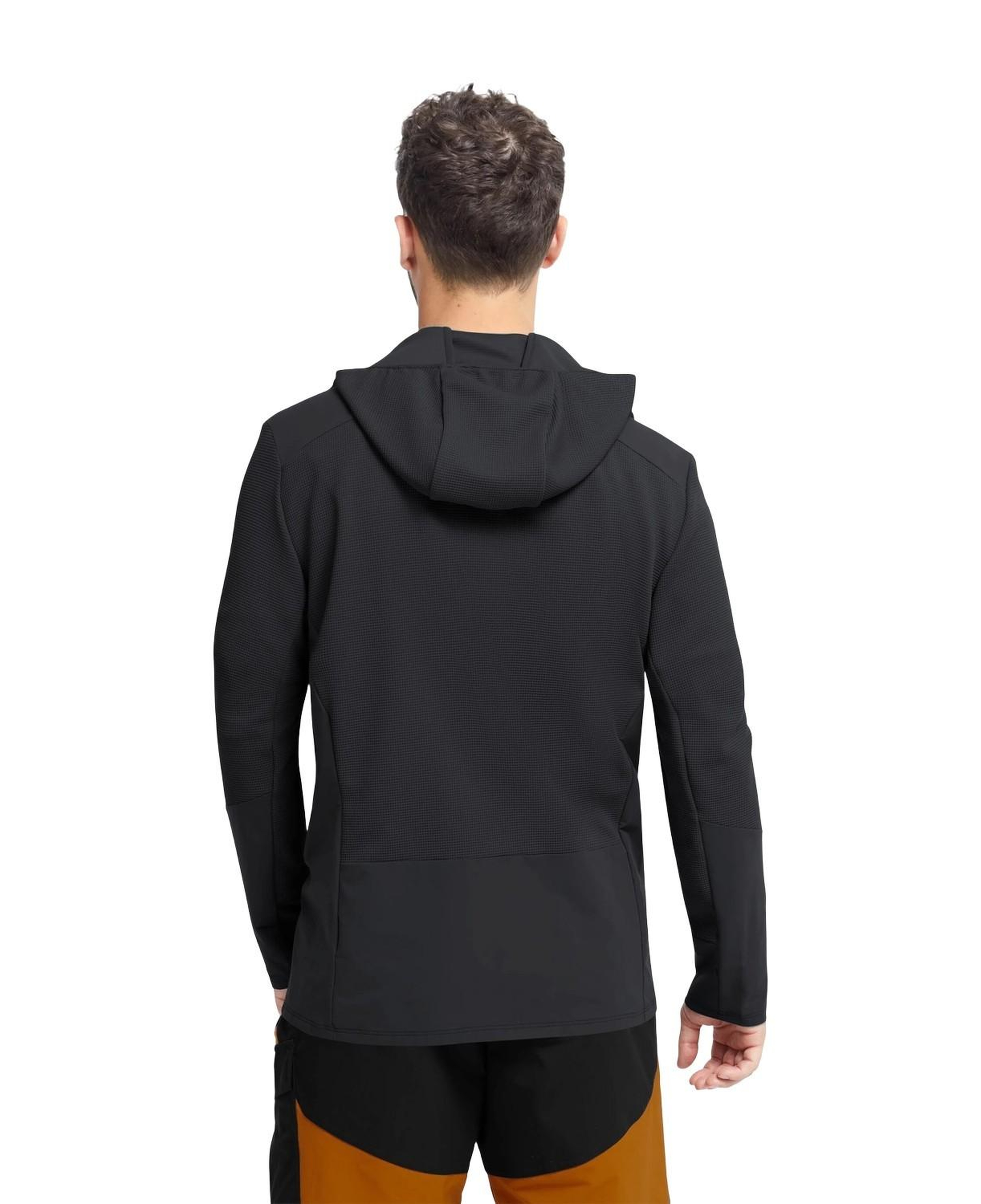 Jack Wolfskin Ridge Hike Hooded Fz Erkek Siyah Polar Ceket