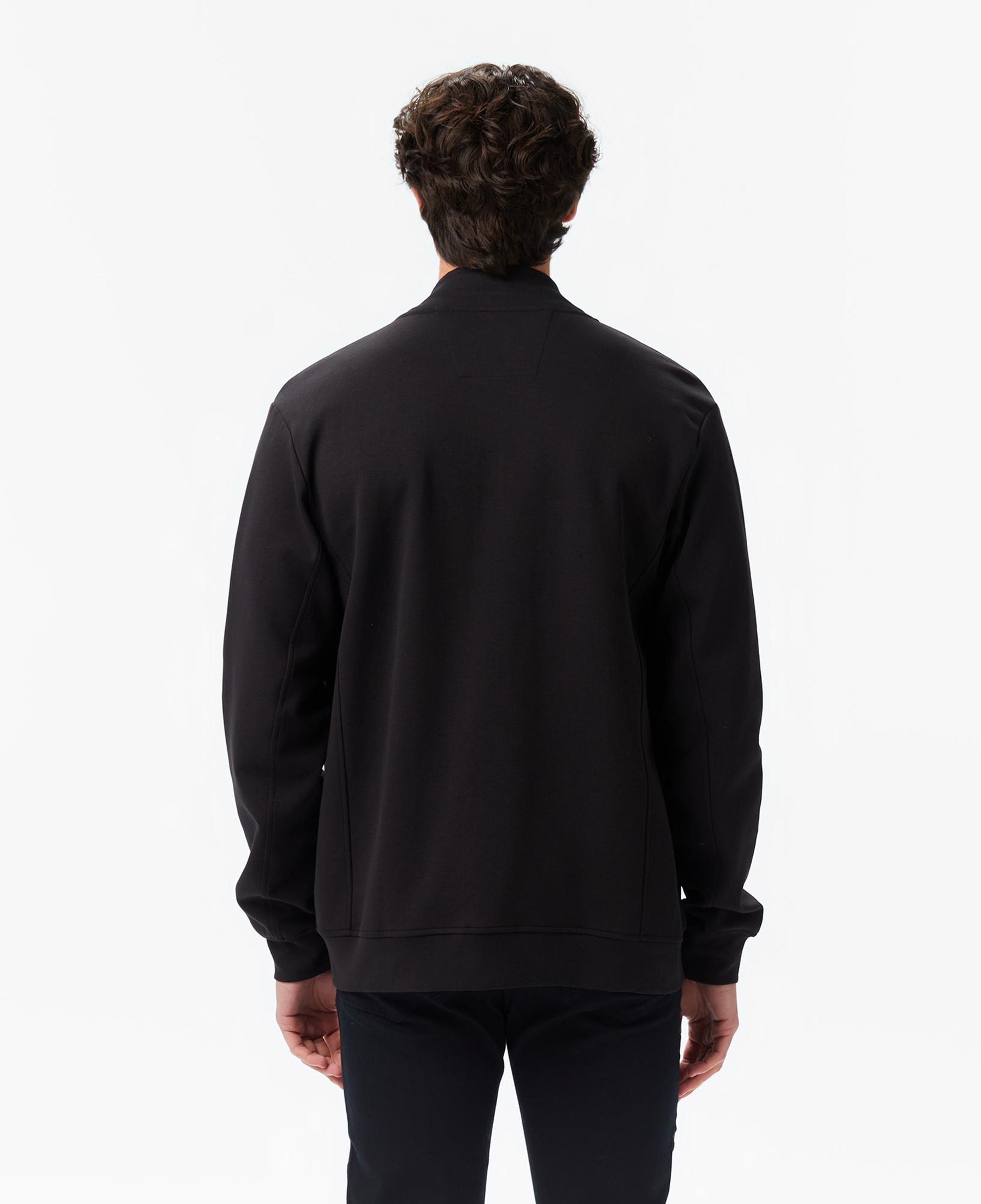 Nautica Erkek Siyah Classic Fit Fermuarlı Sweatshirt