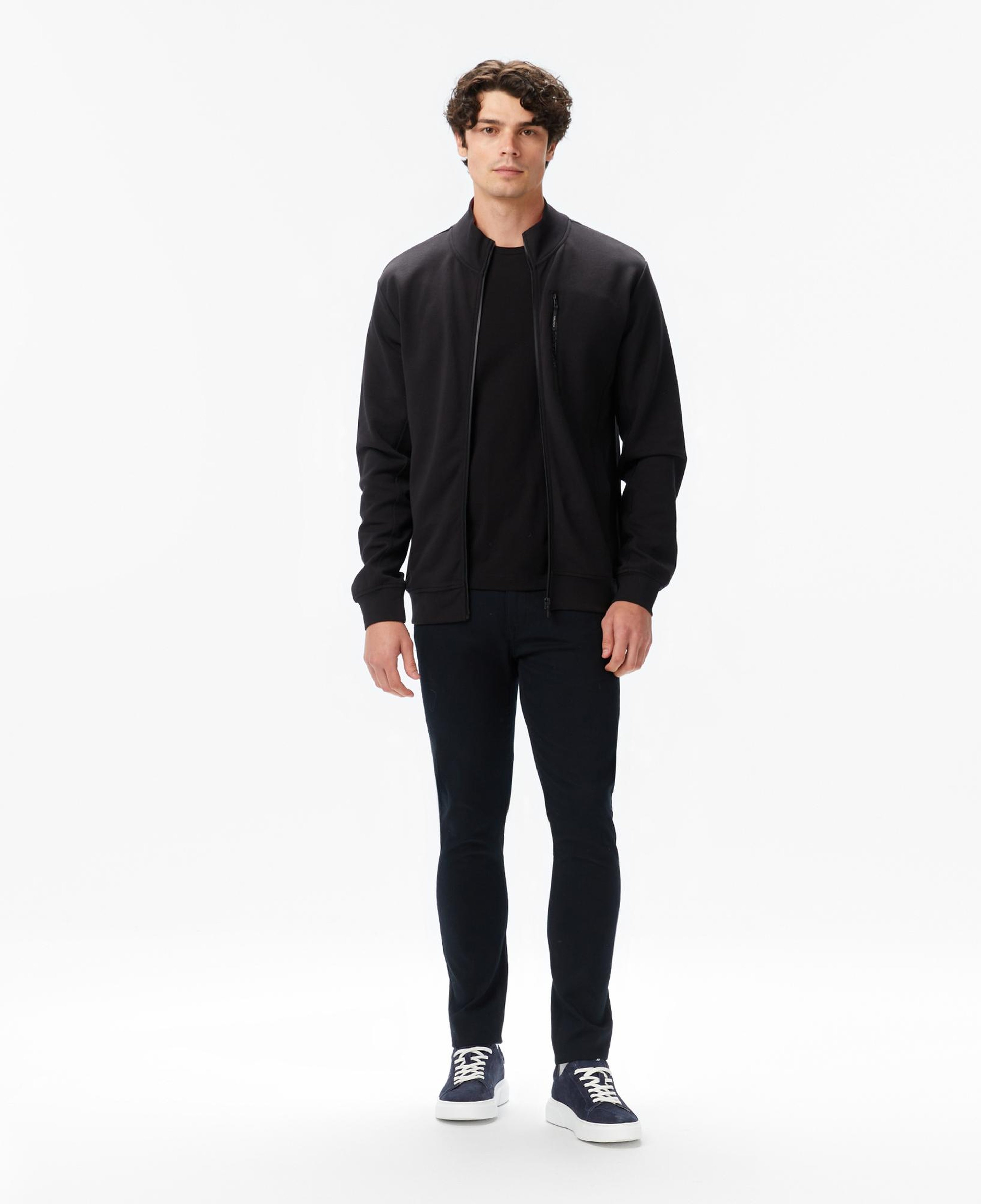 Nautica Erkek Siyah Classic Fit Fermuarlı Sweatshirt