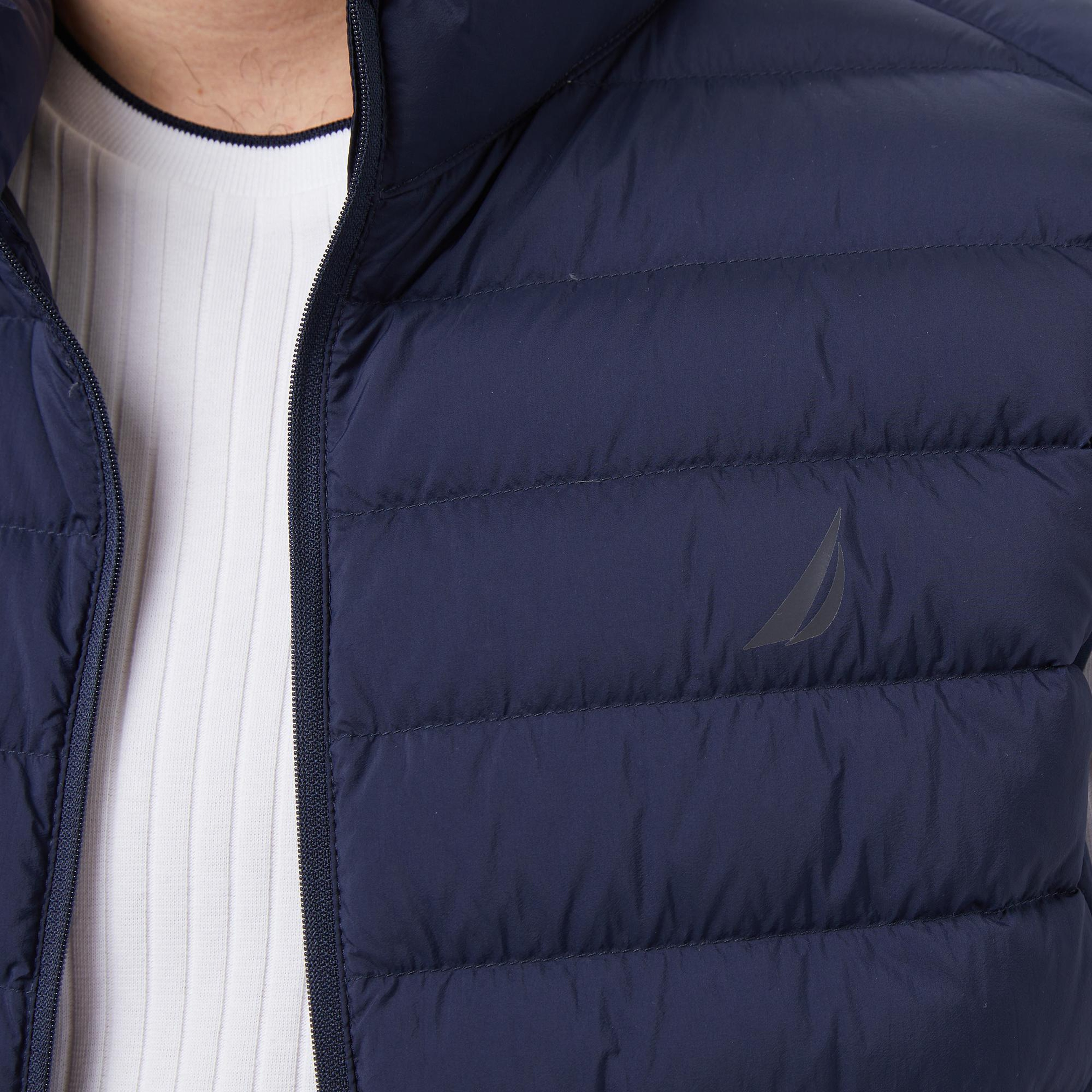 Nautica Erkek Lacivert Regular Fit Su İtici Kaz Tüyü Yelek
