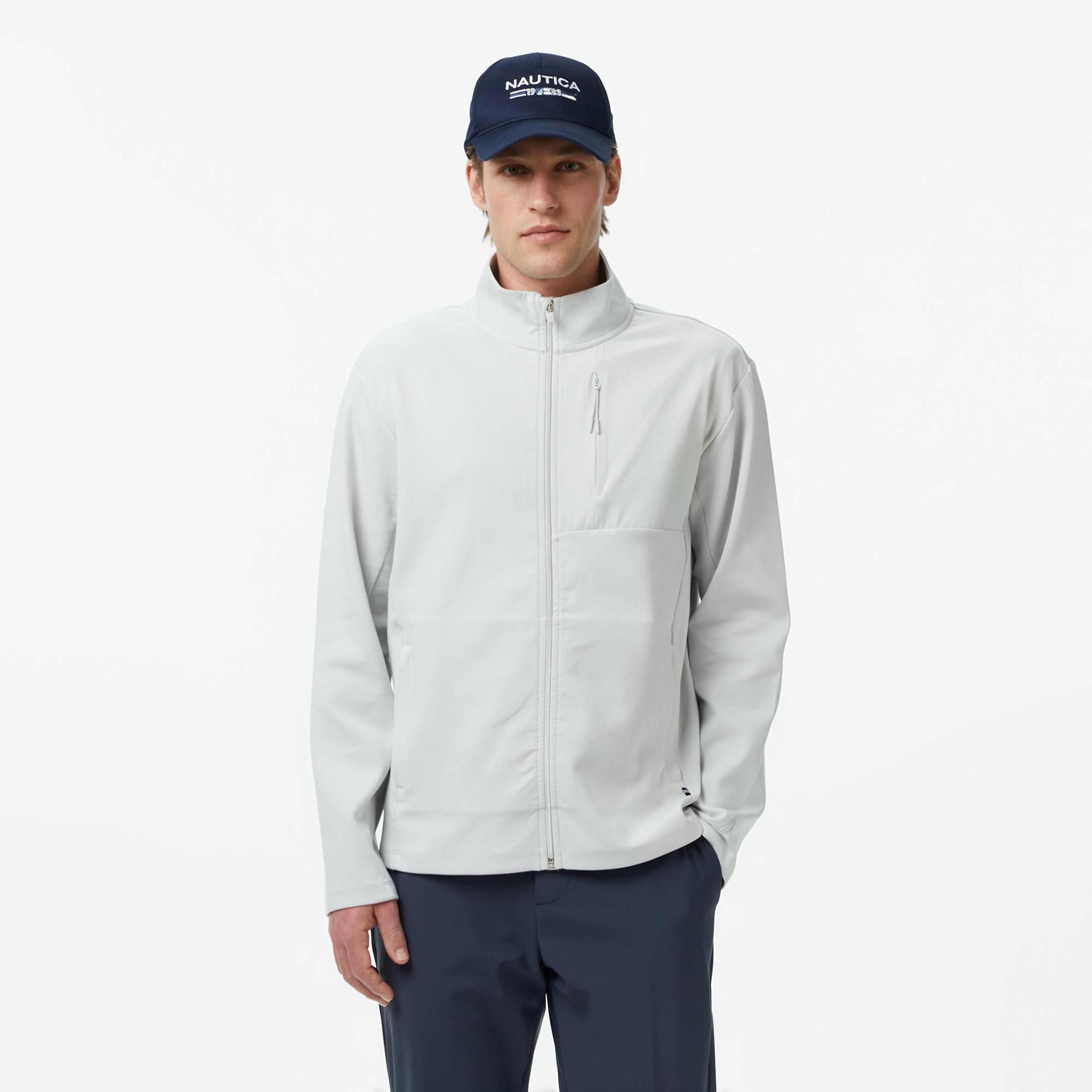 Nautica Erkek Gri Regular Fit Dik Yaka Sweatshirt
